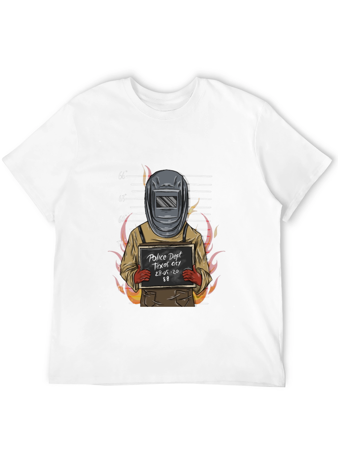 Welder Mugshot Graphic Tee - Texas City Police