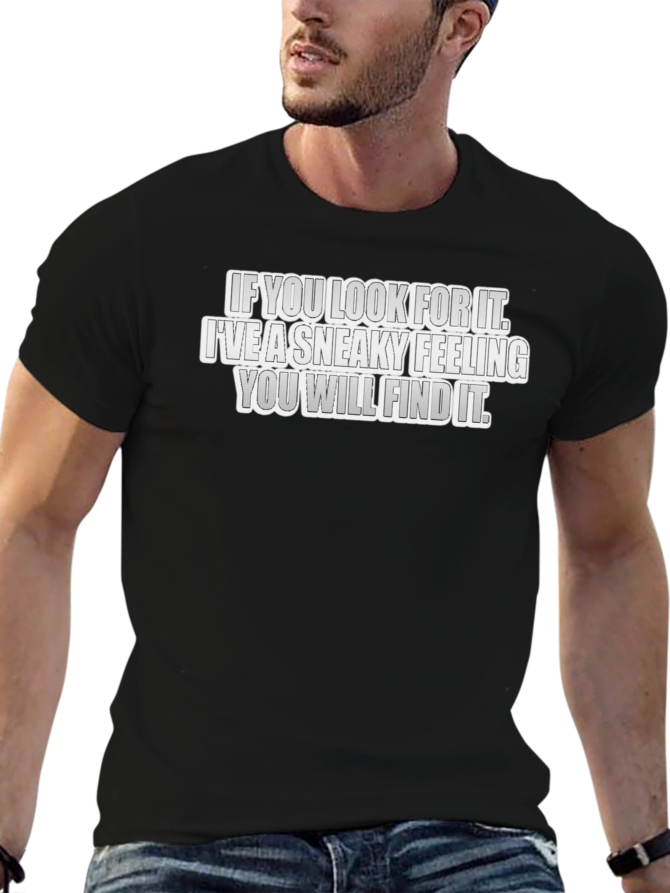 Sneaky Feeling Graphic Tee - Find It T-Shirt