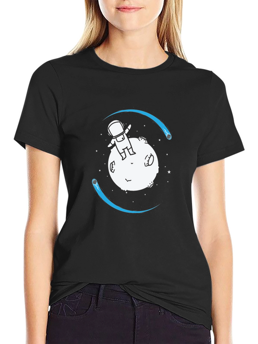 Astronaut Moon Landing Graphic T-Shirt