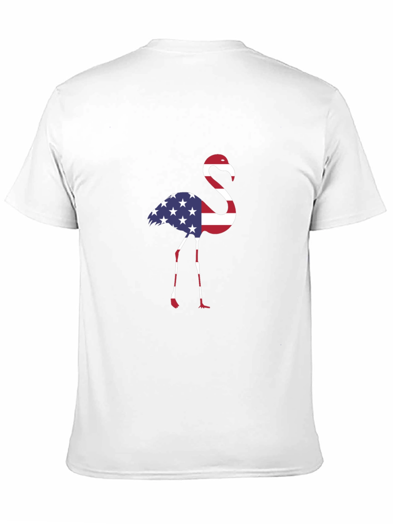 American Flag Flamingo Graphic T-Shirt
