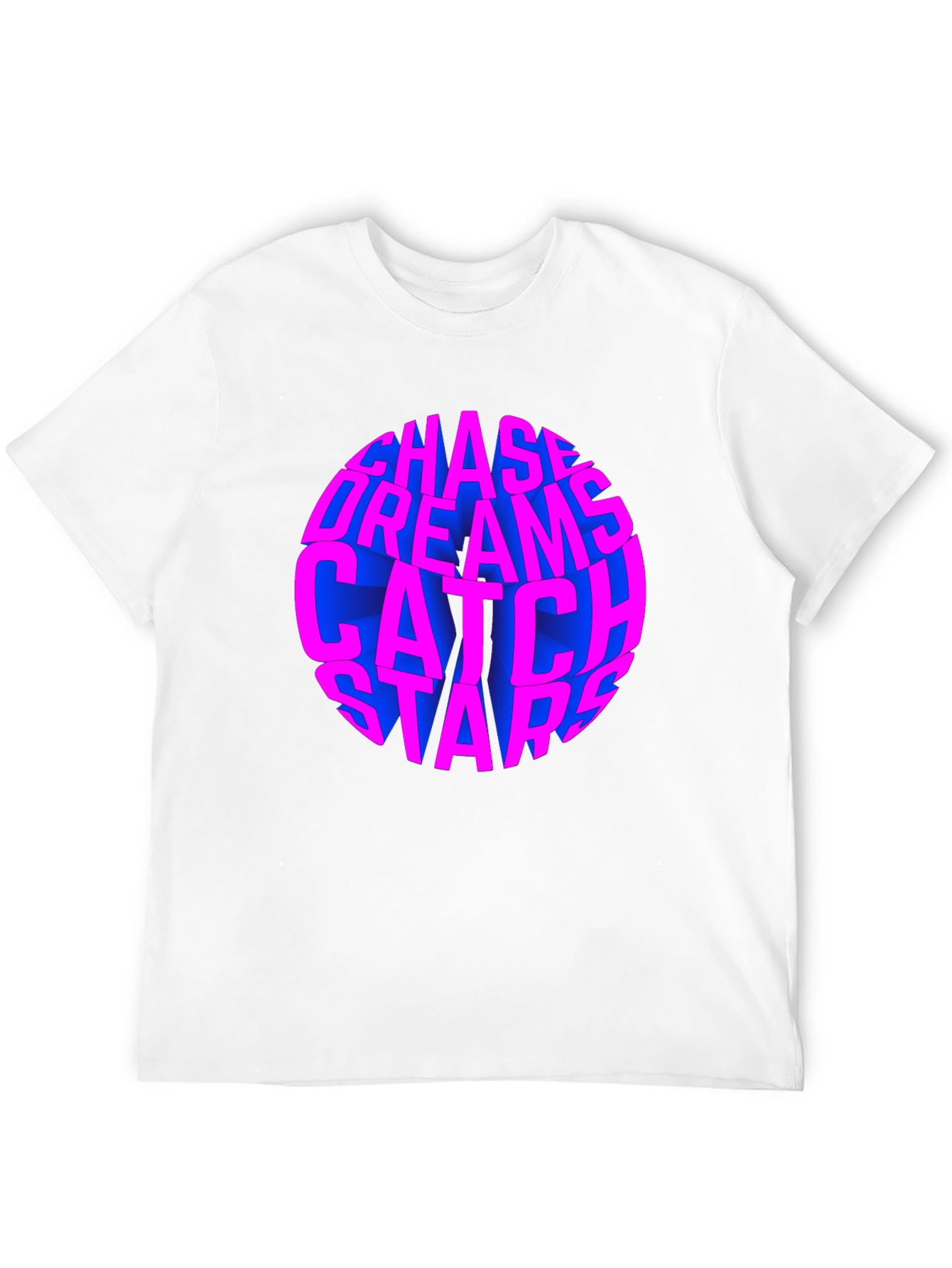 Chase Dreams Catch Stars Black T-Shirt