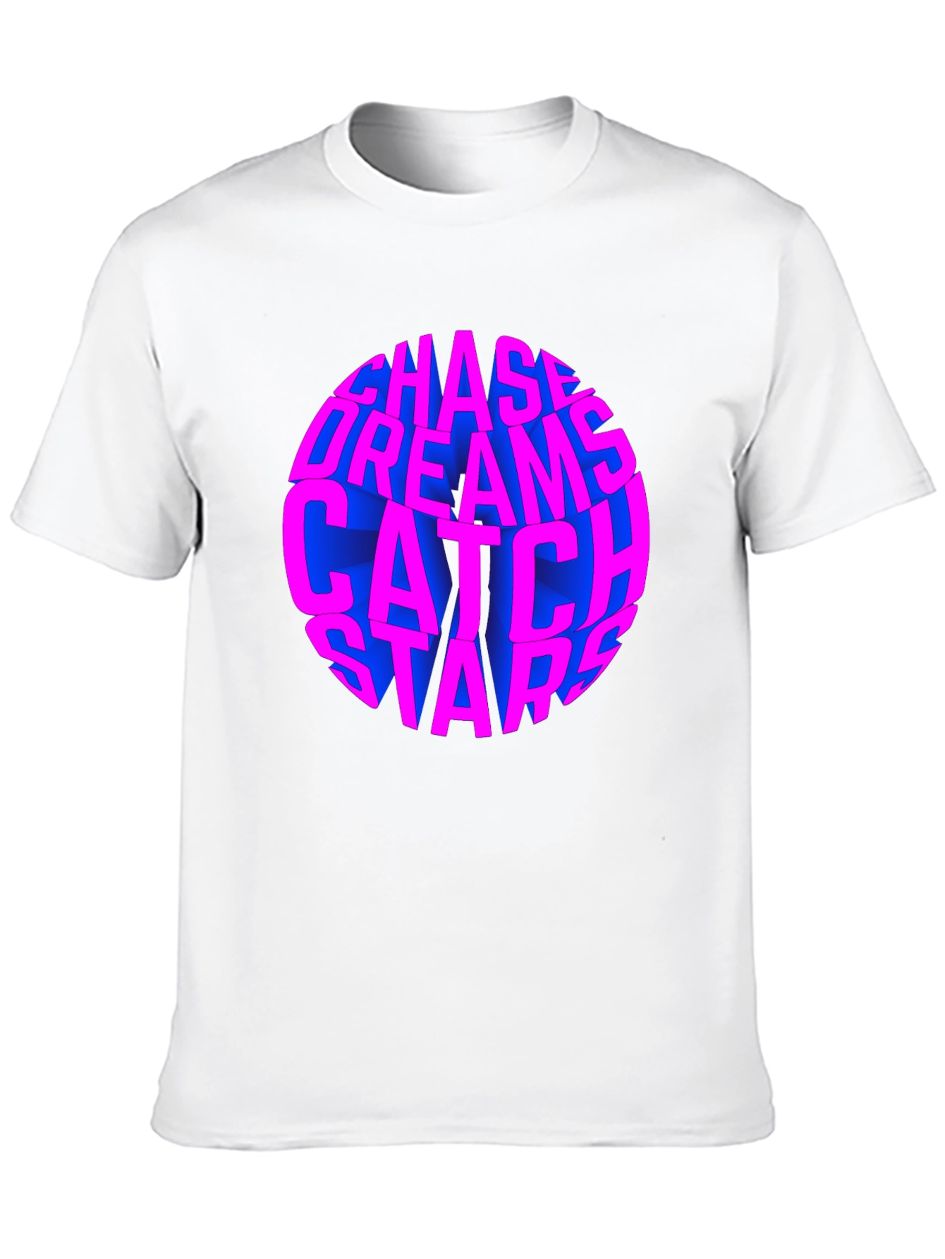 Chase Dreams Catch Stars Black T-Shirt