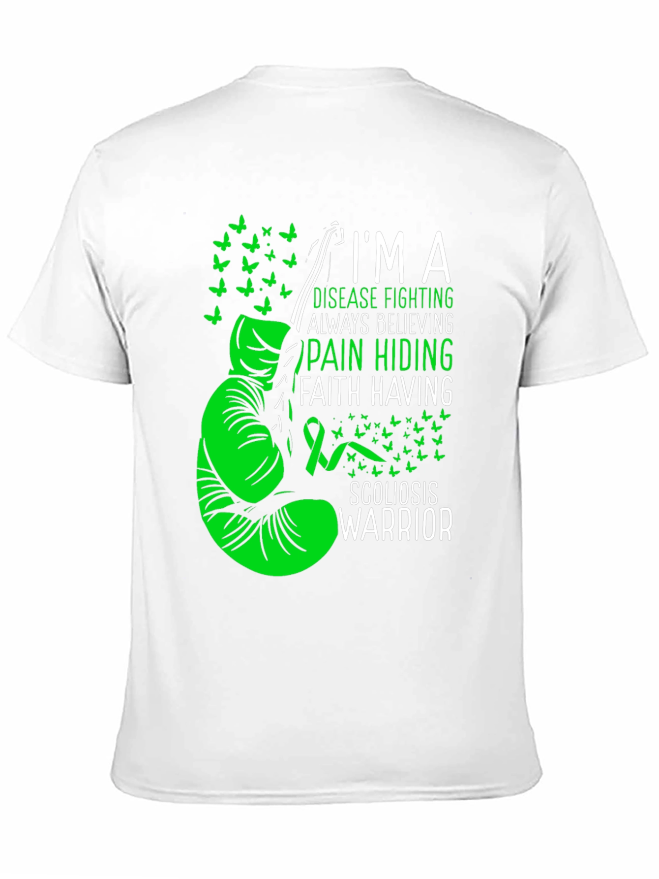 Scoliosis Warrior T-Shirt: Disease Fighting Awareness