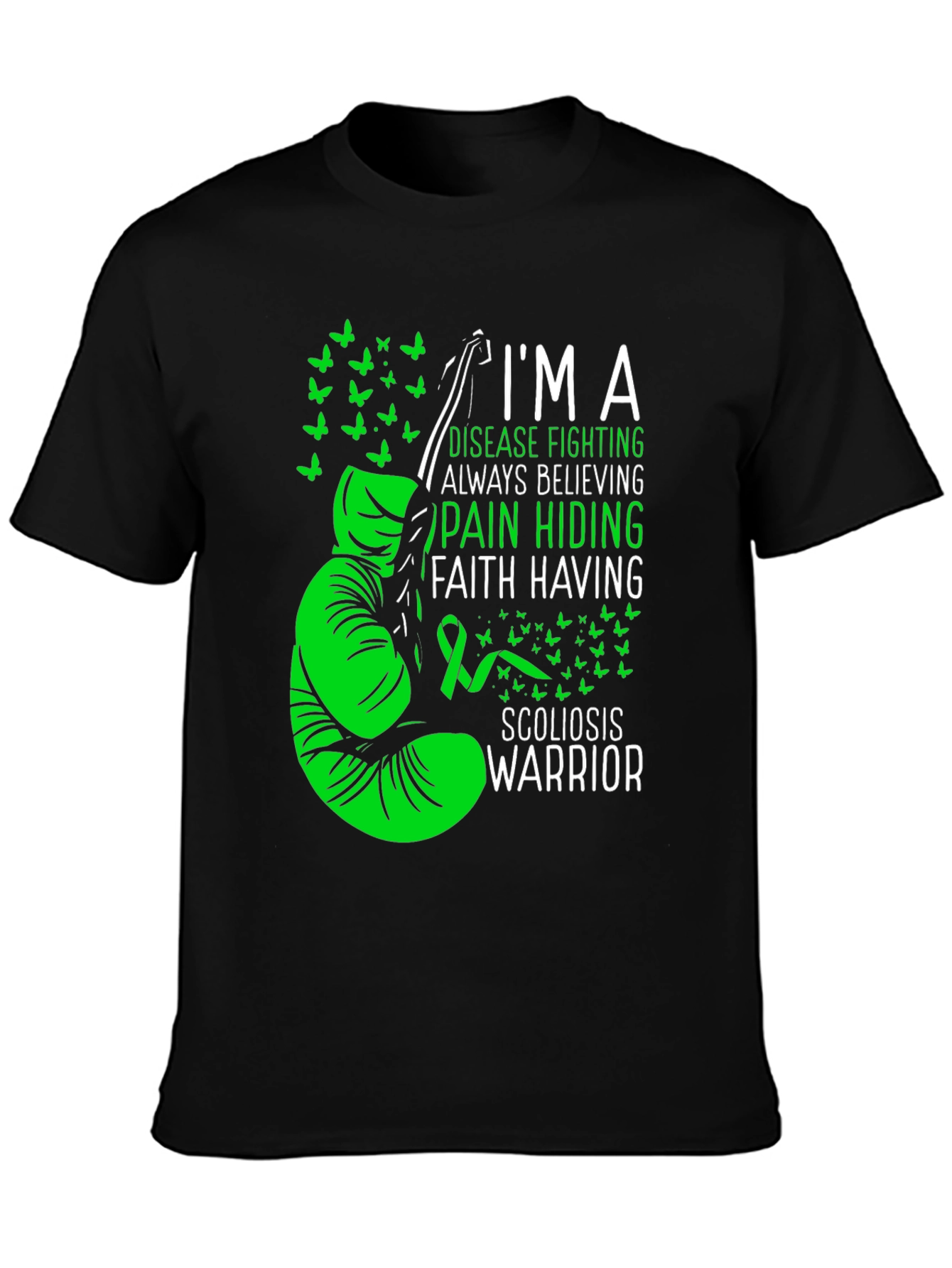 Scoliosis Warrior T-Shirt: Disease Fighting Awareness