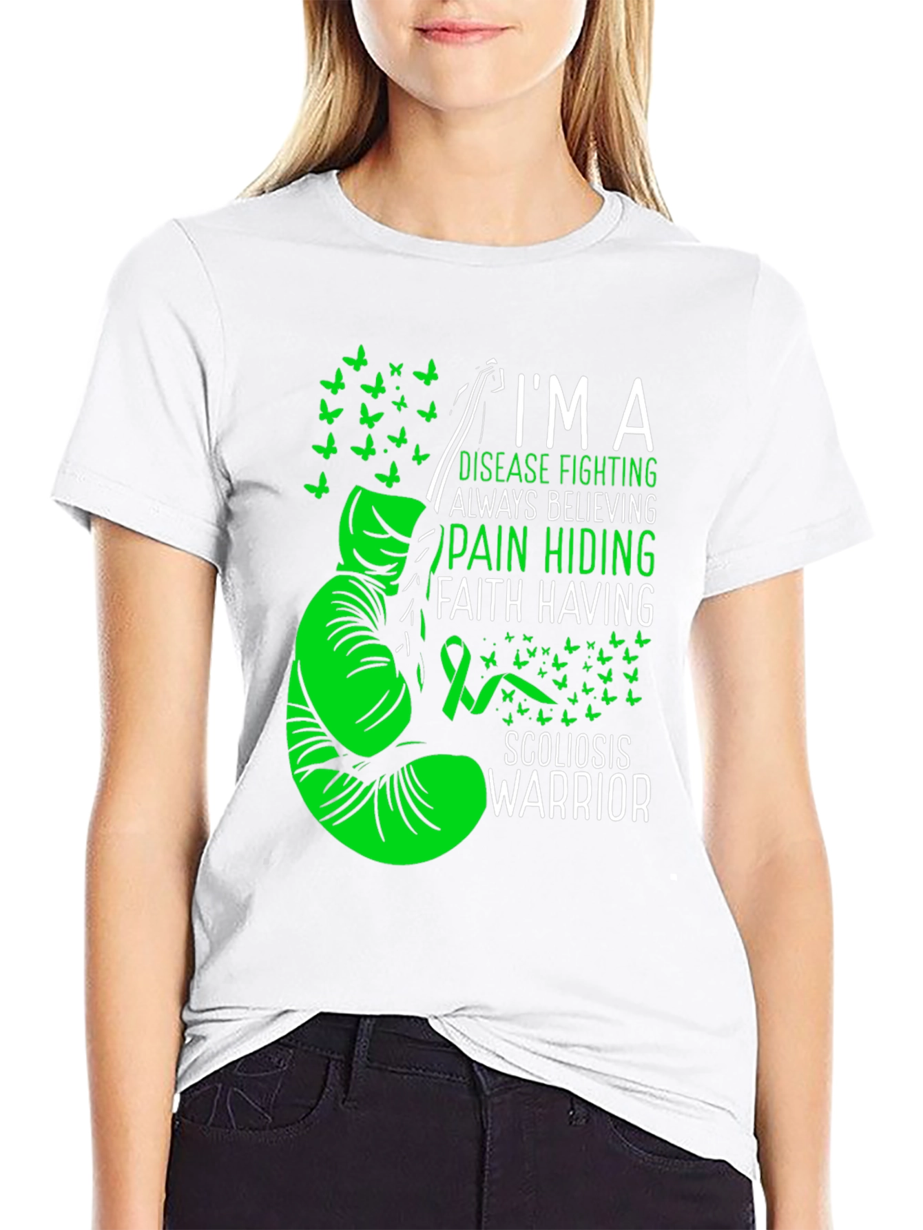 Scoliosis Warrior T-Shirt: Disease Fighting Awareness