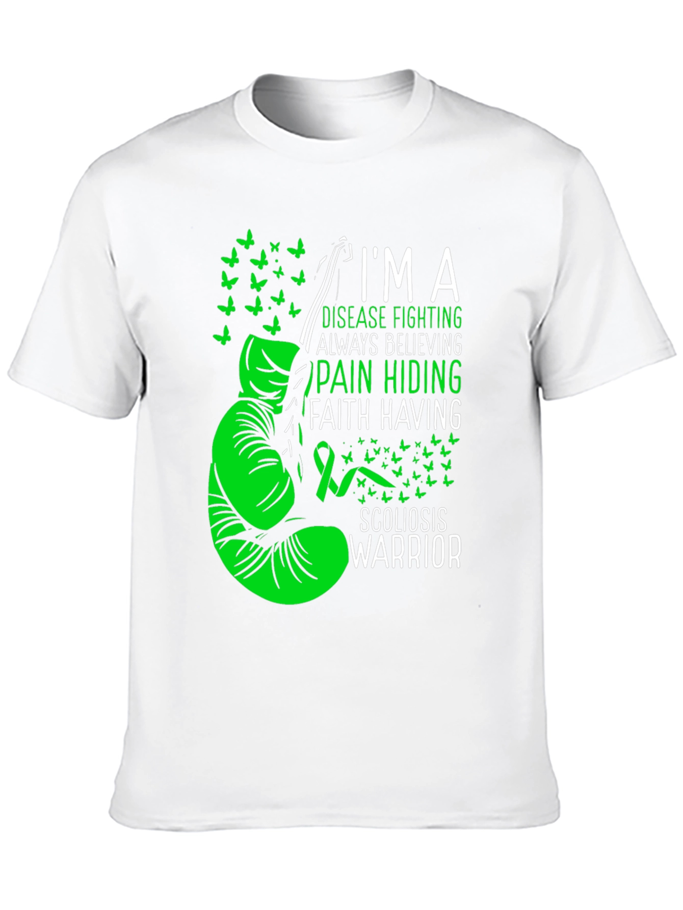 Scoliosis Warrior T-Shirt: Disease Fighting Awareness