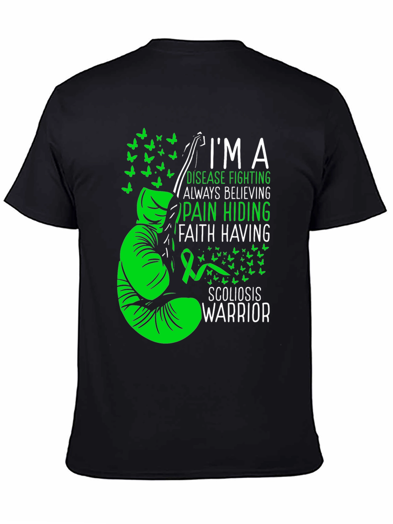 Scoliosis Warrior T-Shirt: Disease Fighting Awareness