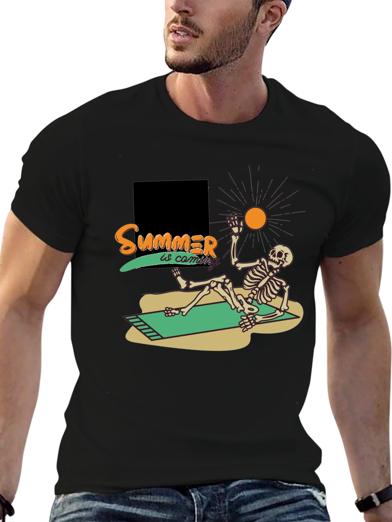 Summer Skeleton T-Shirt - Beach Vibes