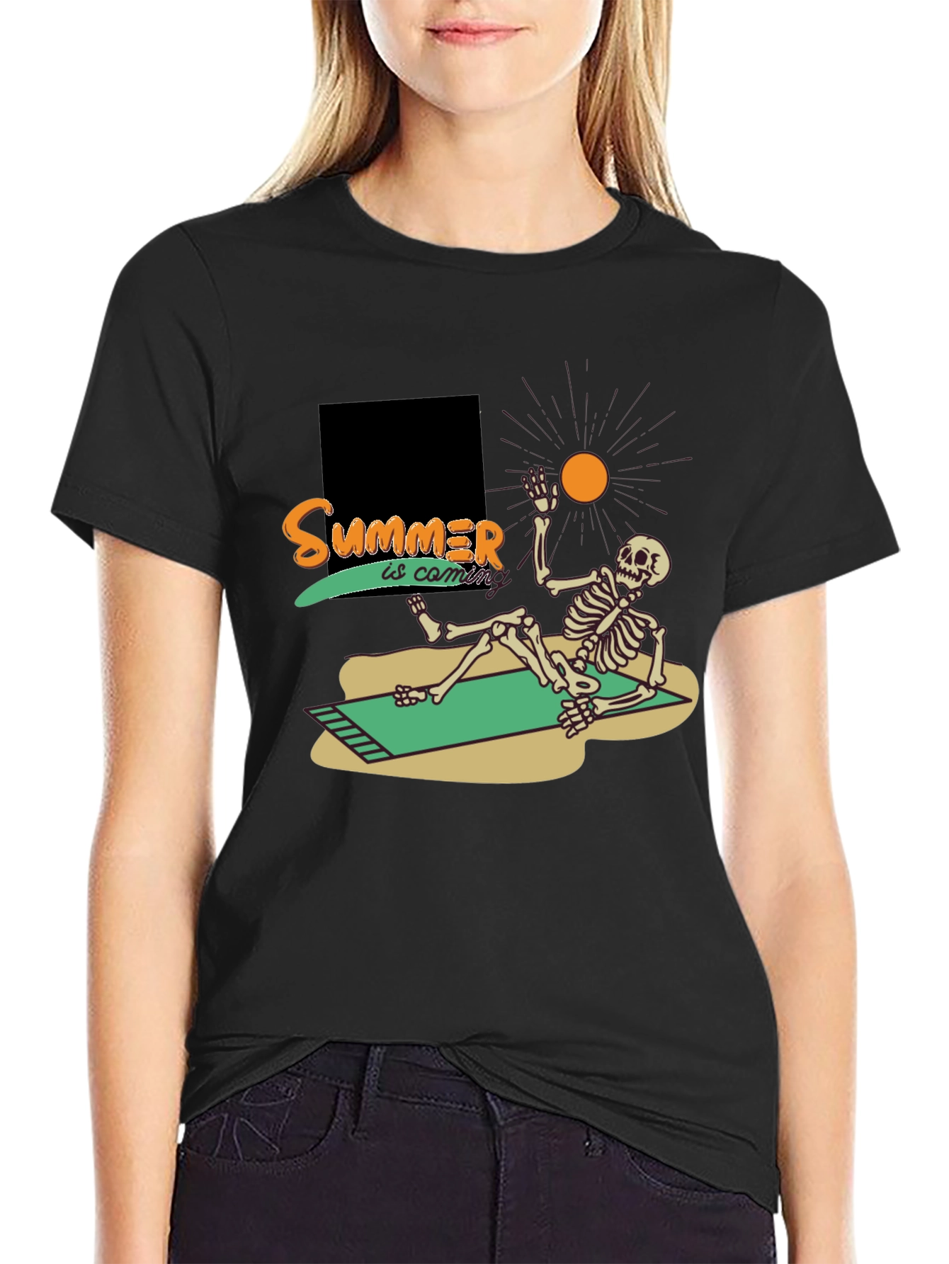 Summer Skeleton T-Shirt - Beach Vibes