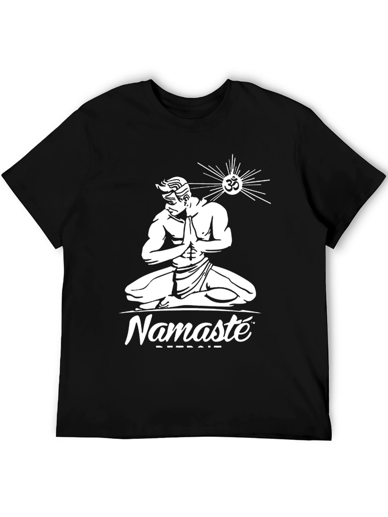 Namaste Detroit Graphic T-Shirt - Spiritual Design