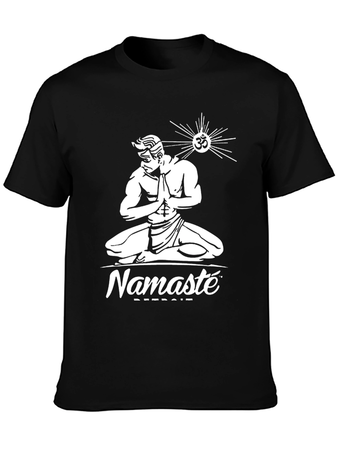 Namaste Detroit Graphic T-Shirt - Spiritual Design
