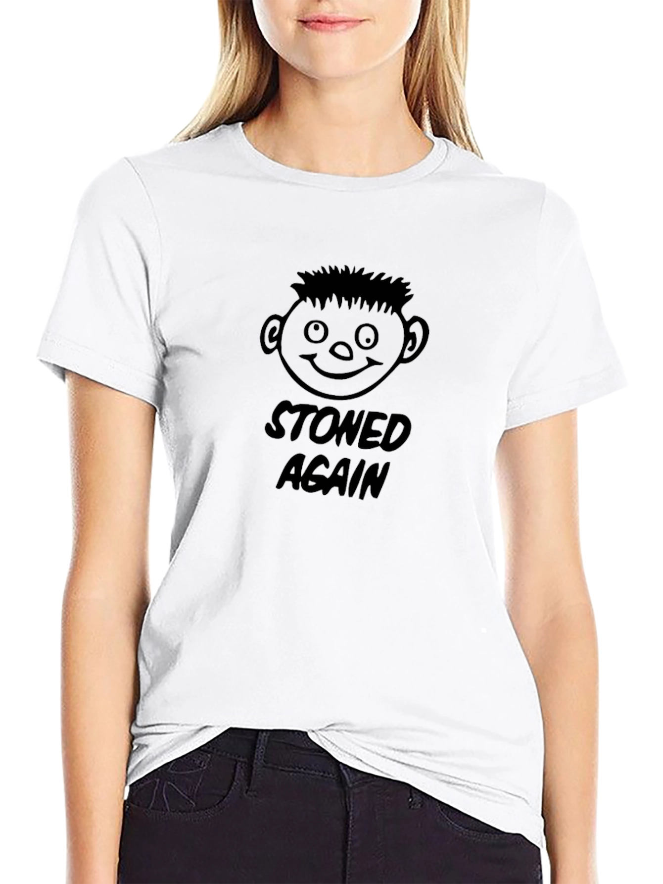 Stoned Again Graphic Tee - Unisex Black T-Shirt