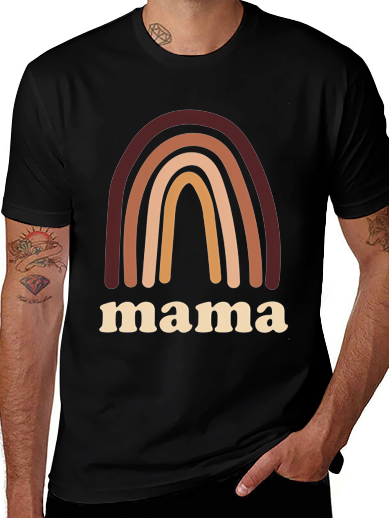 Mama Rainbow Graphic Tee