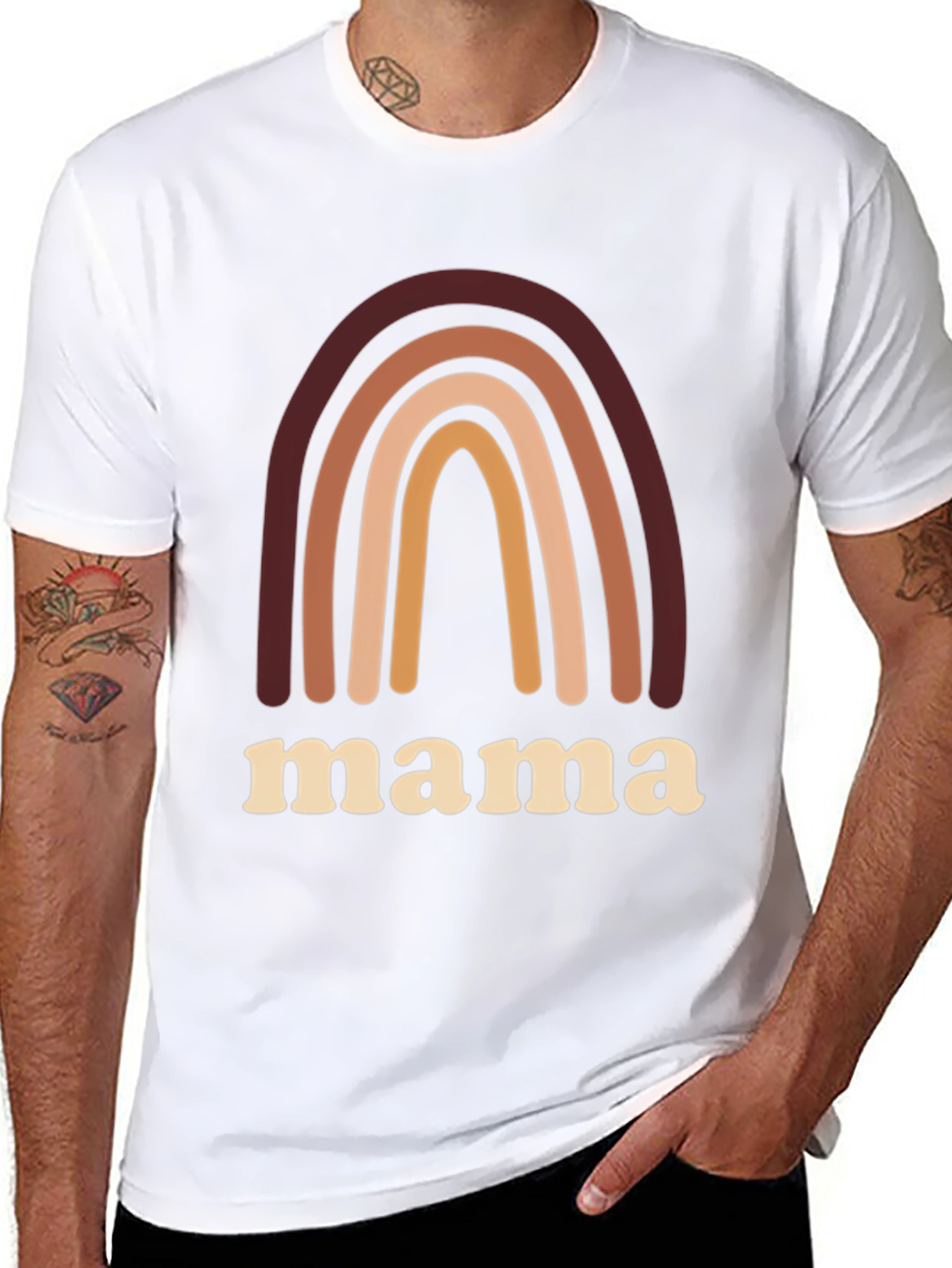 Mama Rainbow Graphic Tee