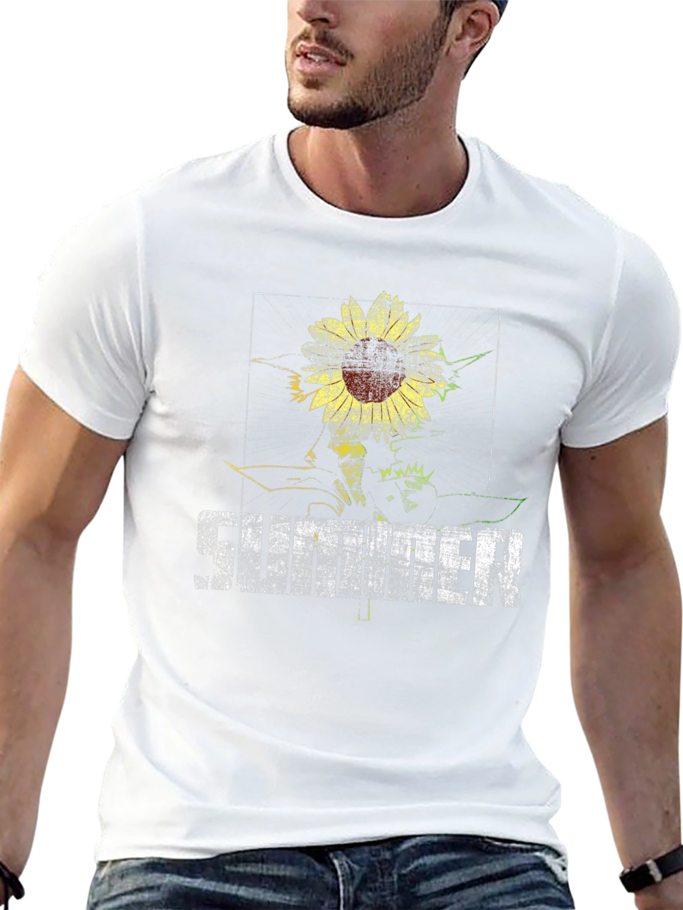 Sunflower Summer Graphic Tee - Black