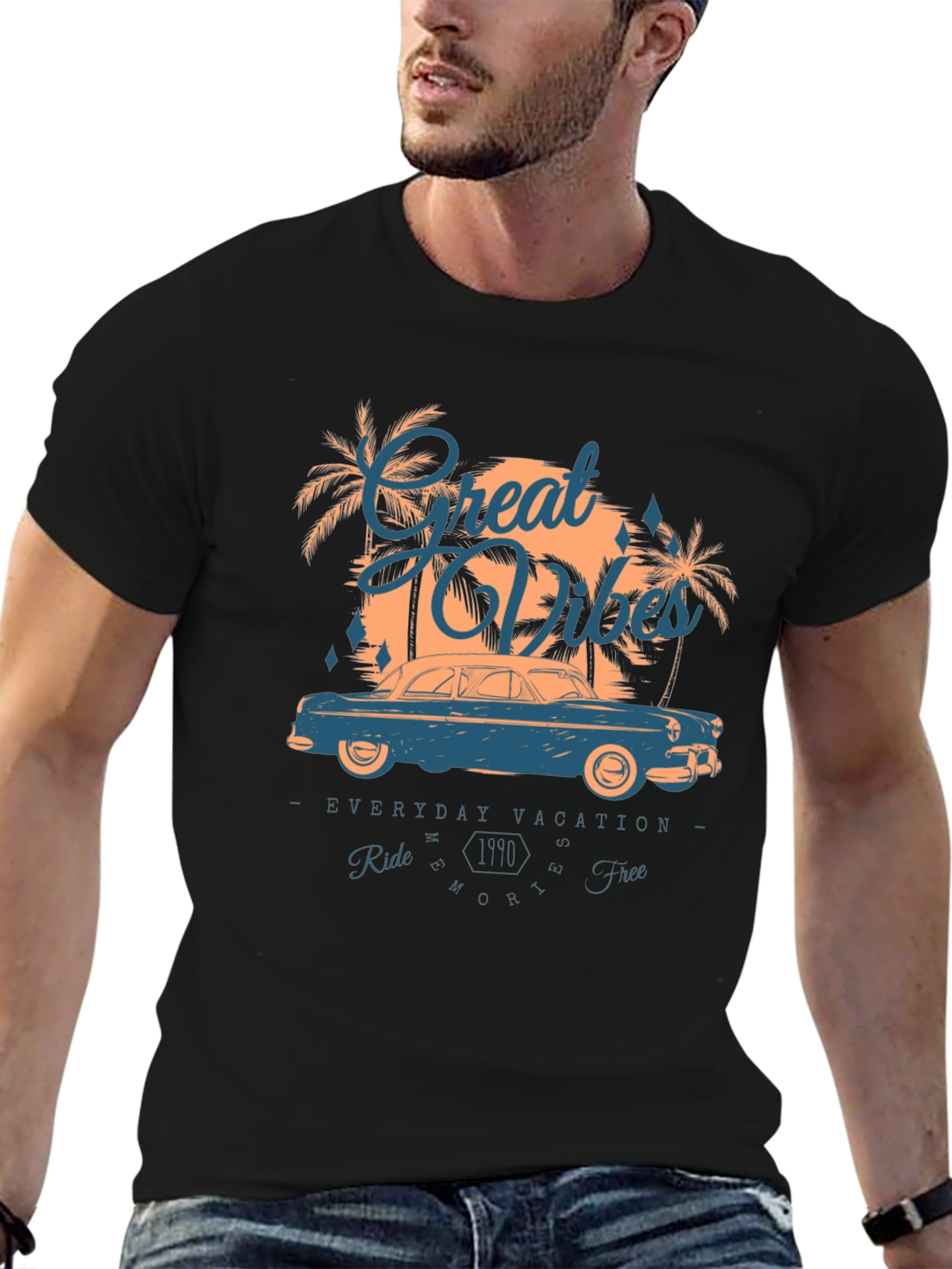 Great Vibes Graphic Tee - Everyday Vacation