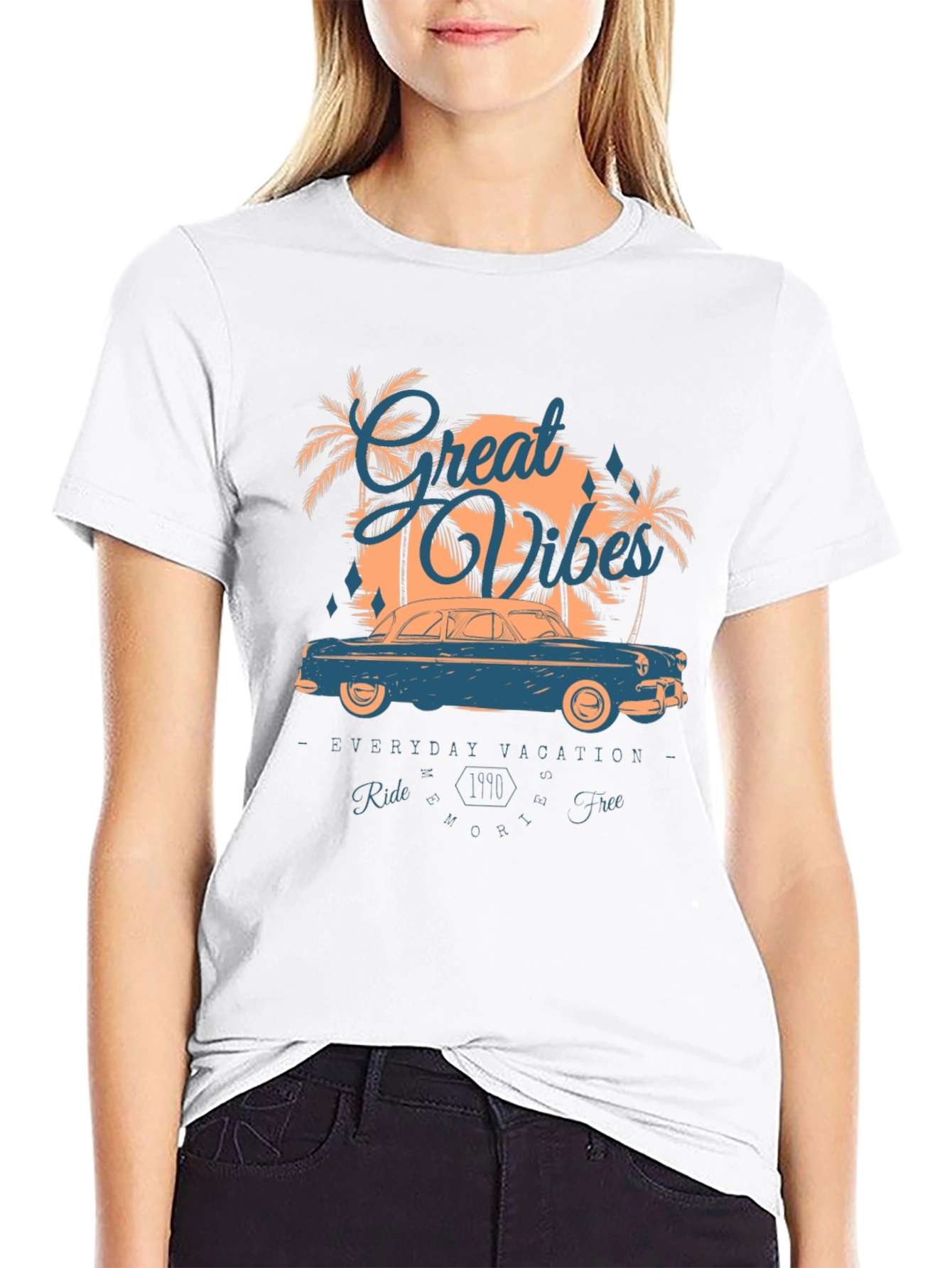 Great Vibes Graphic Tee - Everyday Vacation