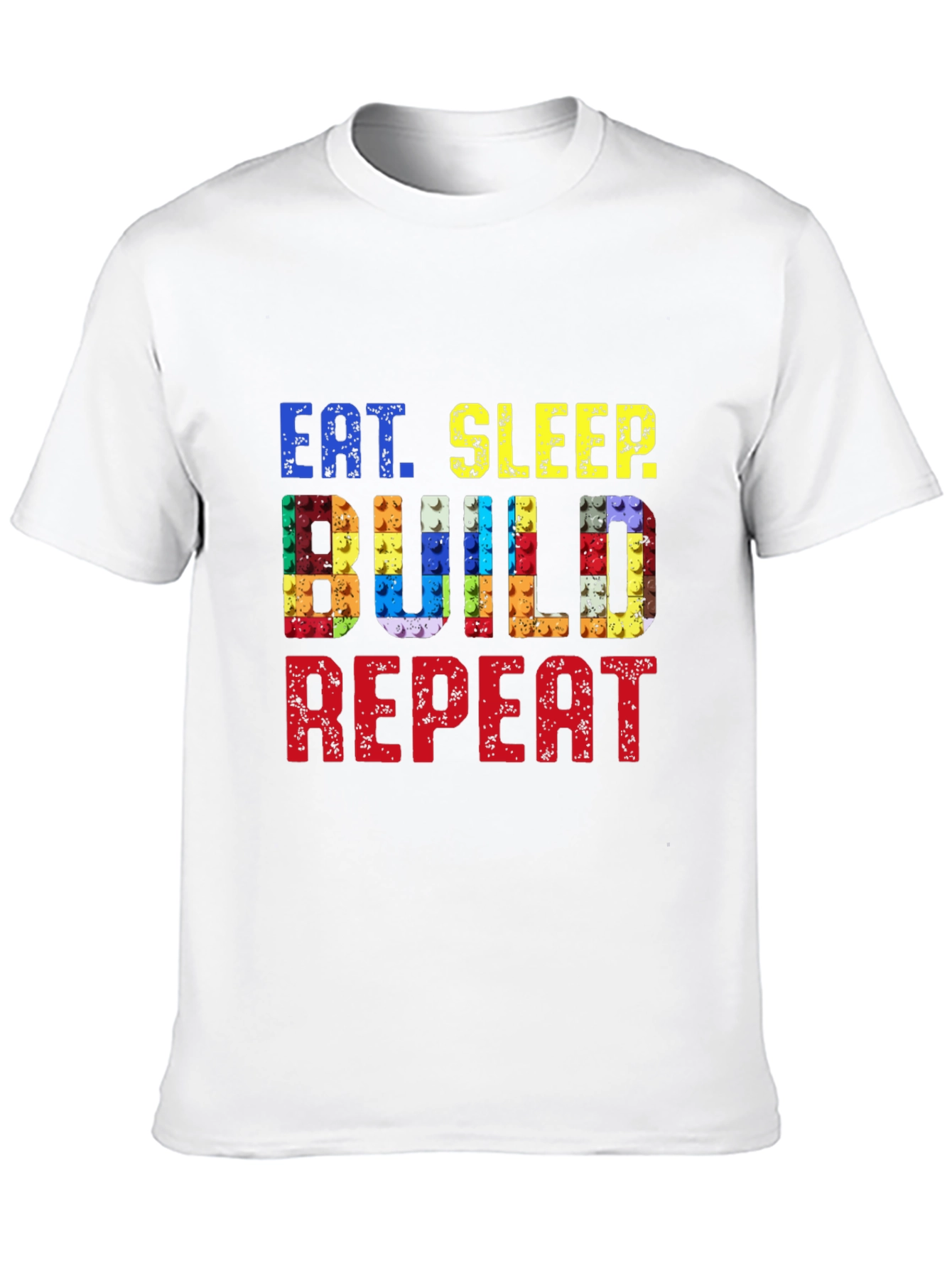 Eat Sleep Build Repeat Black T-Shirt
