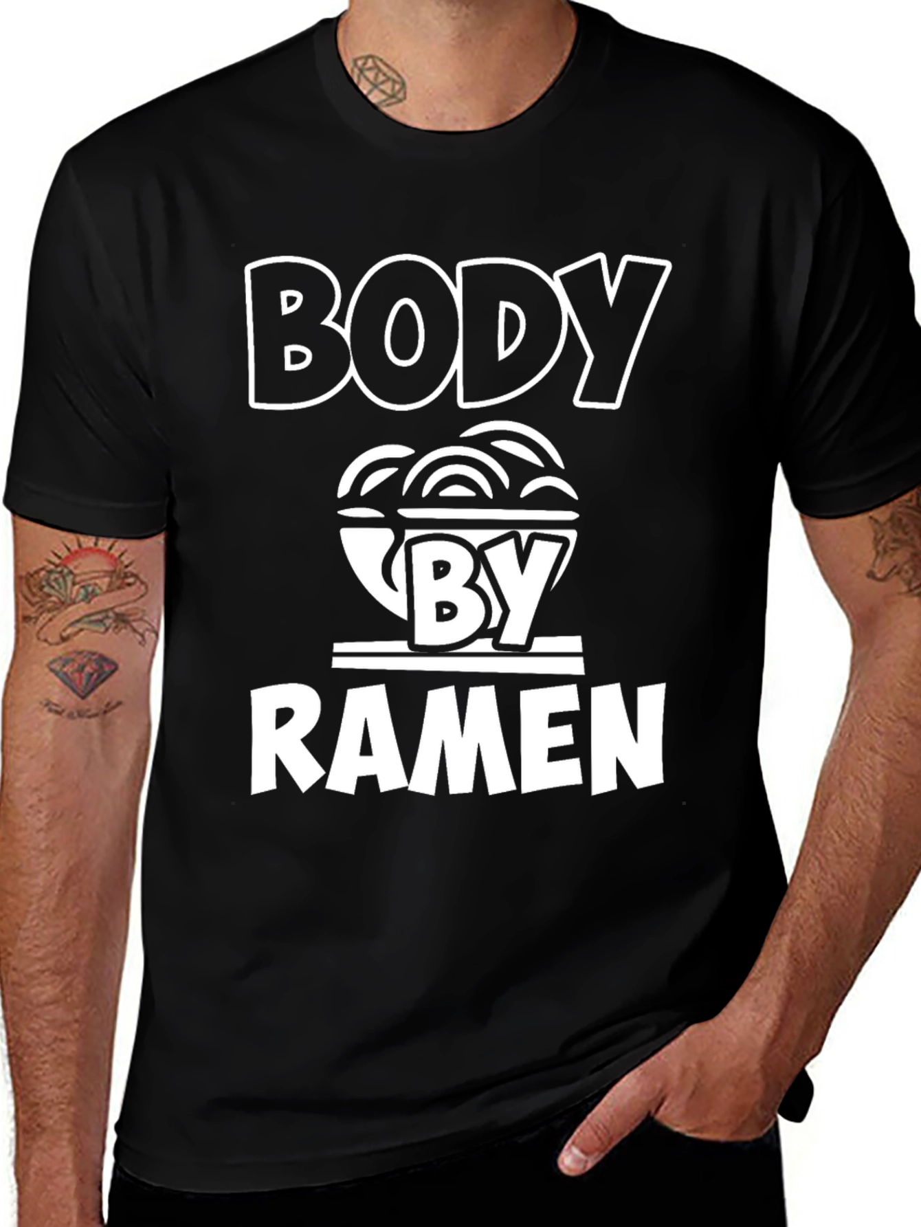Body by Ramen T-Shirt - Funny Foodie Tee