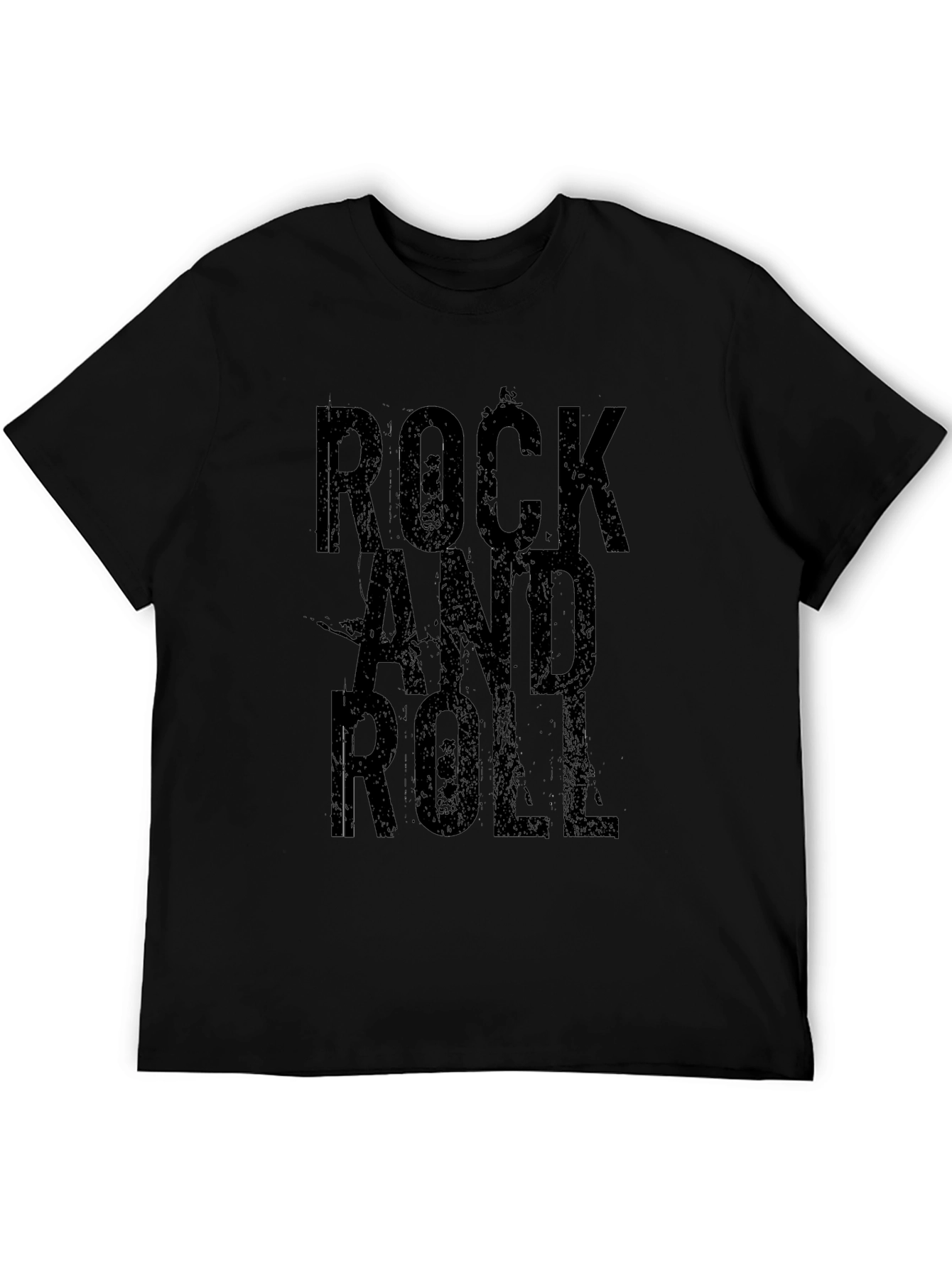 Rock and Roll Black Graphic Tee