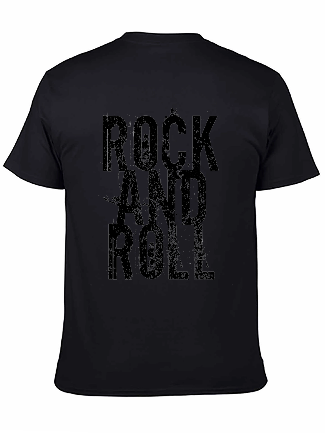 Rock and Roll Black Graphic Tee