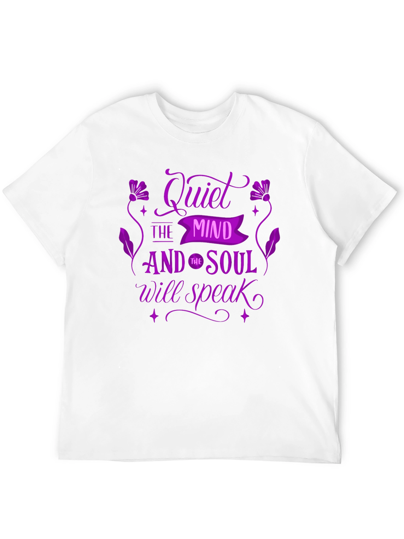 Quiet The Mind Graphic T-Shirt - Black