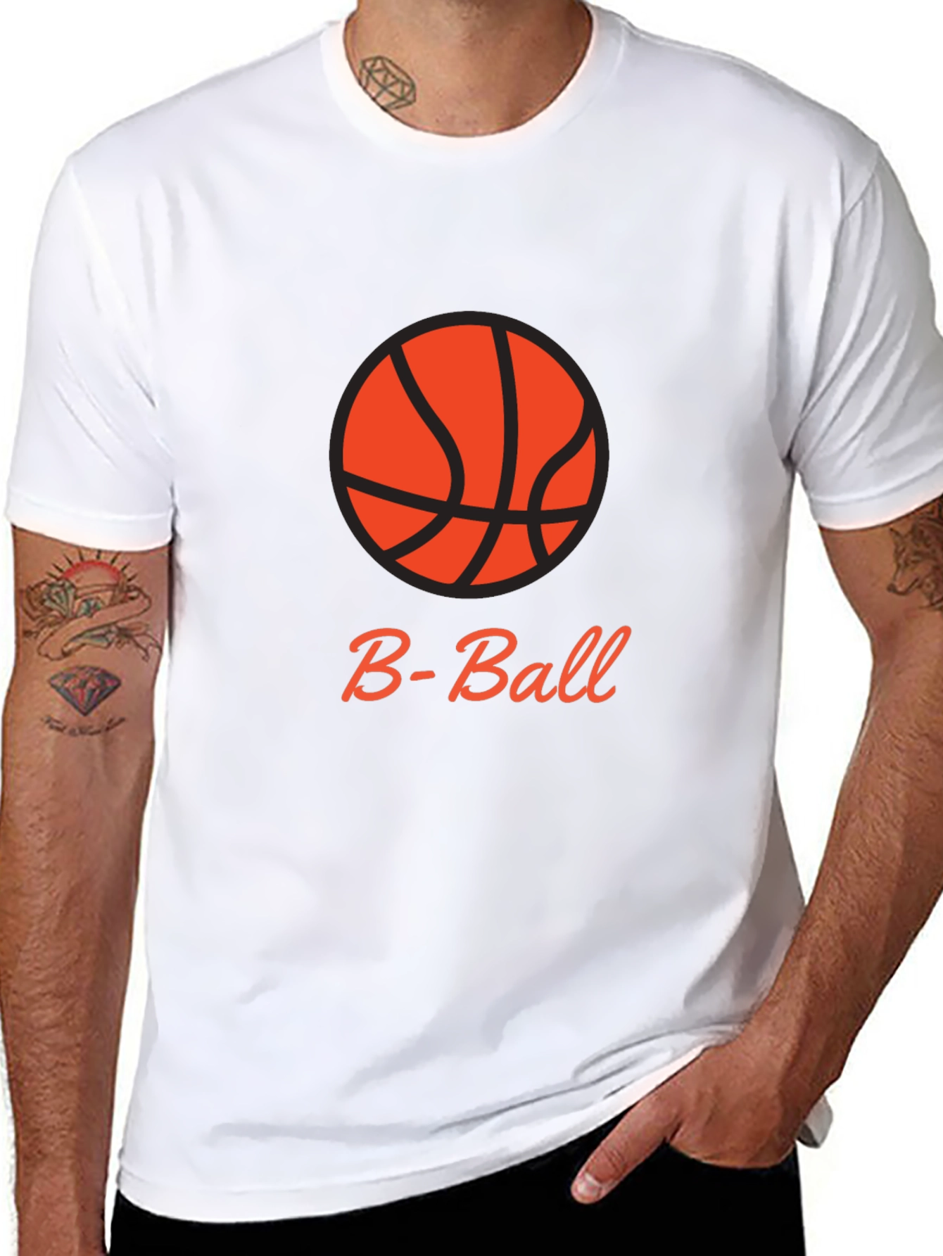 B-Ball Black T-Shirt - Sporty & Stylish