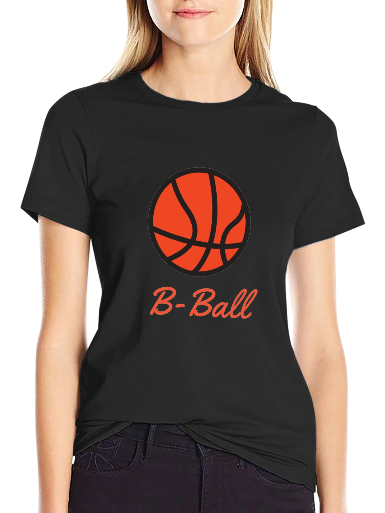 B-Ball Black T-Shirt - Sporty & Stylish