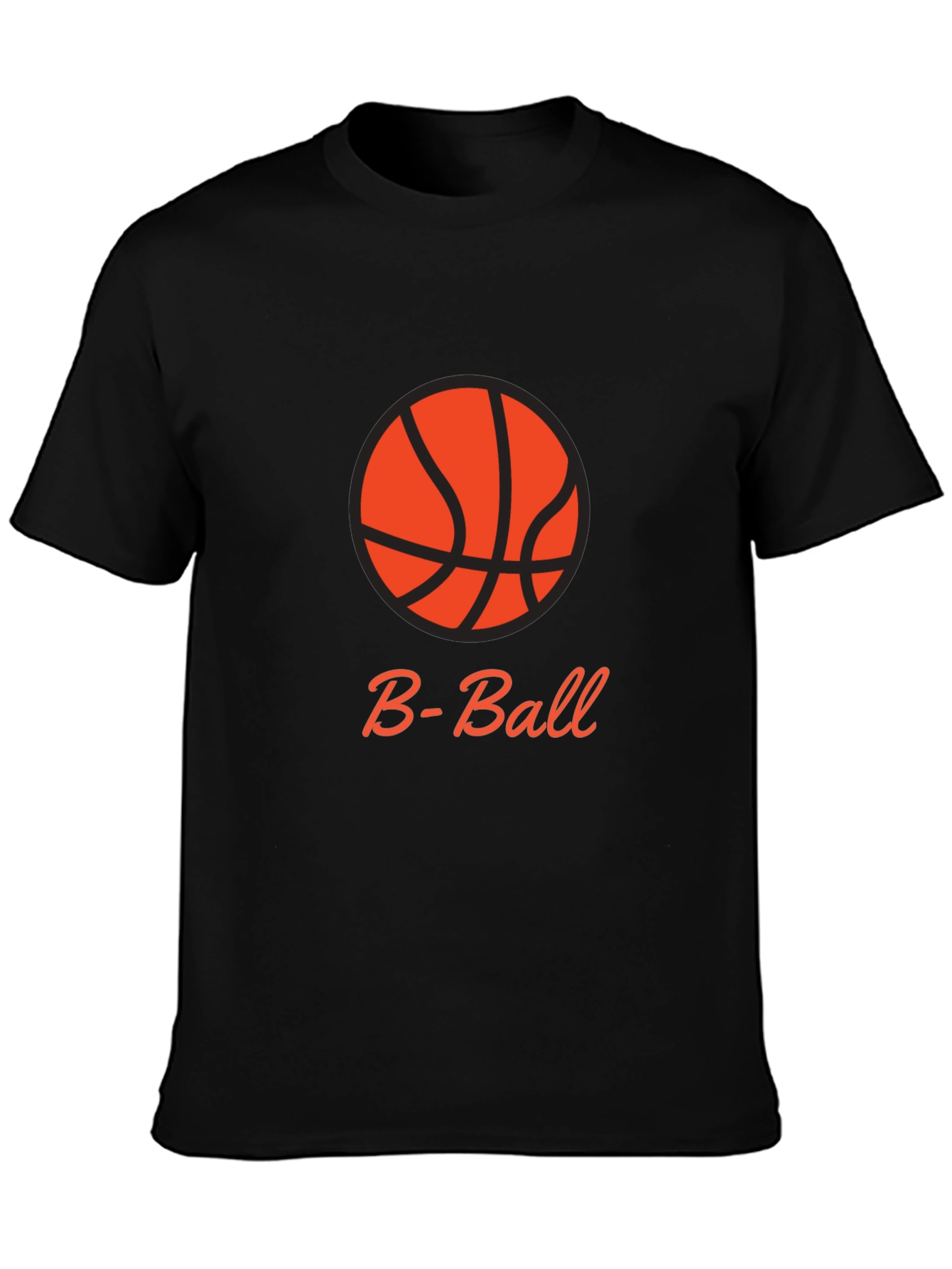 B-Ball Black T-Shirt - Sporty & Stylish