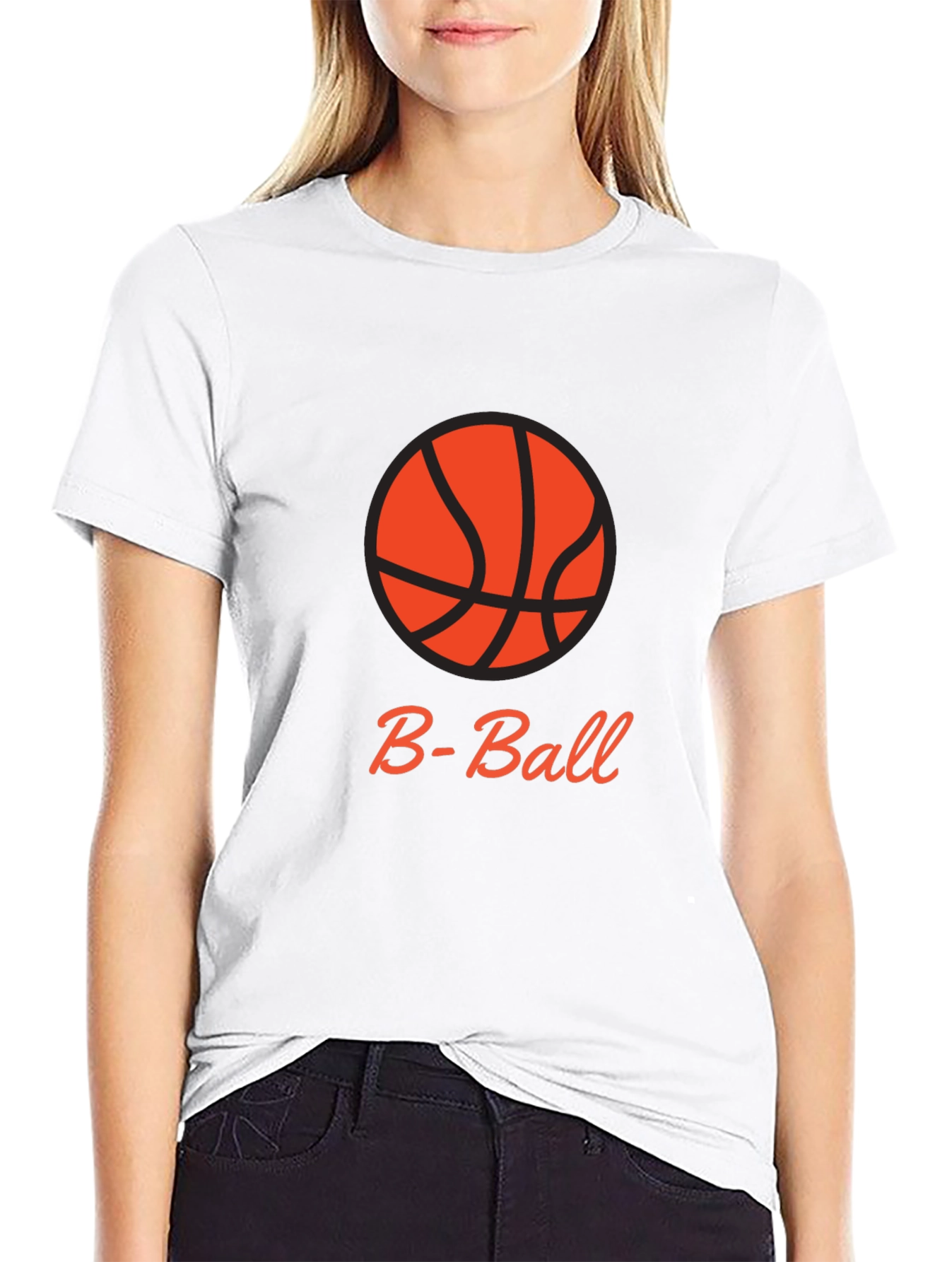 B-Ball Black T-Shirt - Sporty & Stylish