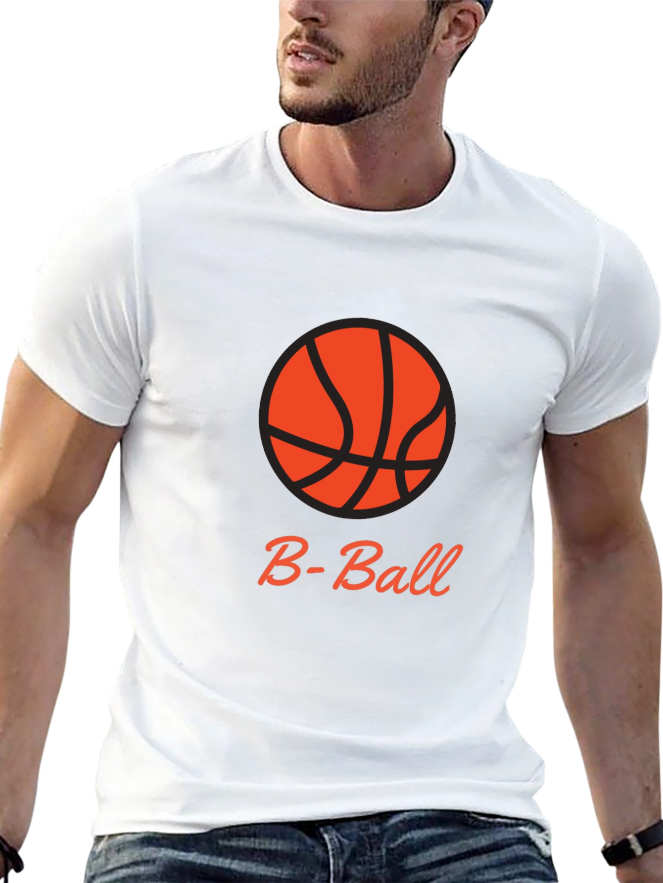 B-Ball Black T-Shirt - Sporty & Stylish
