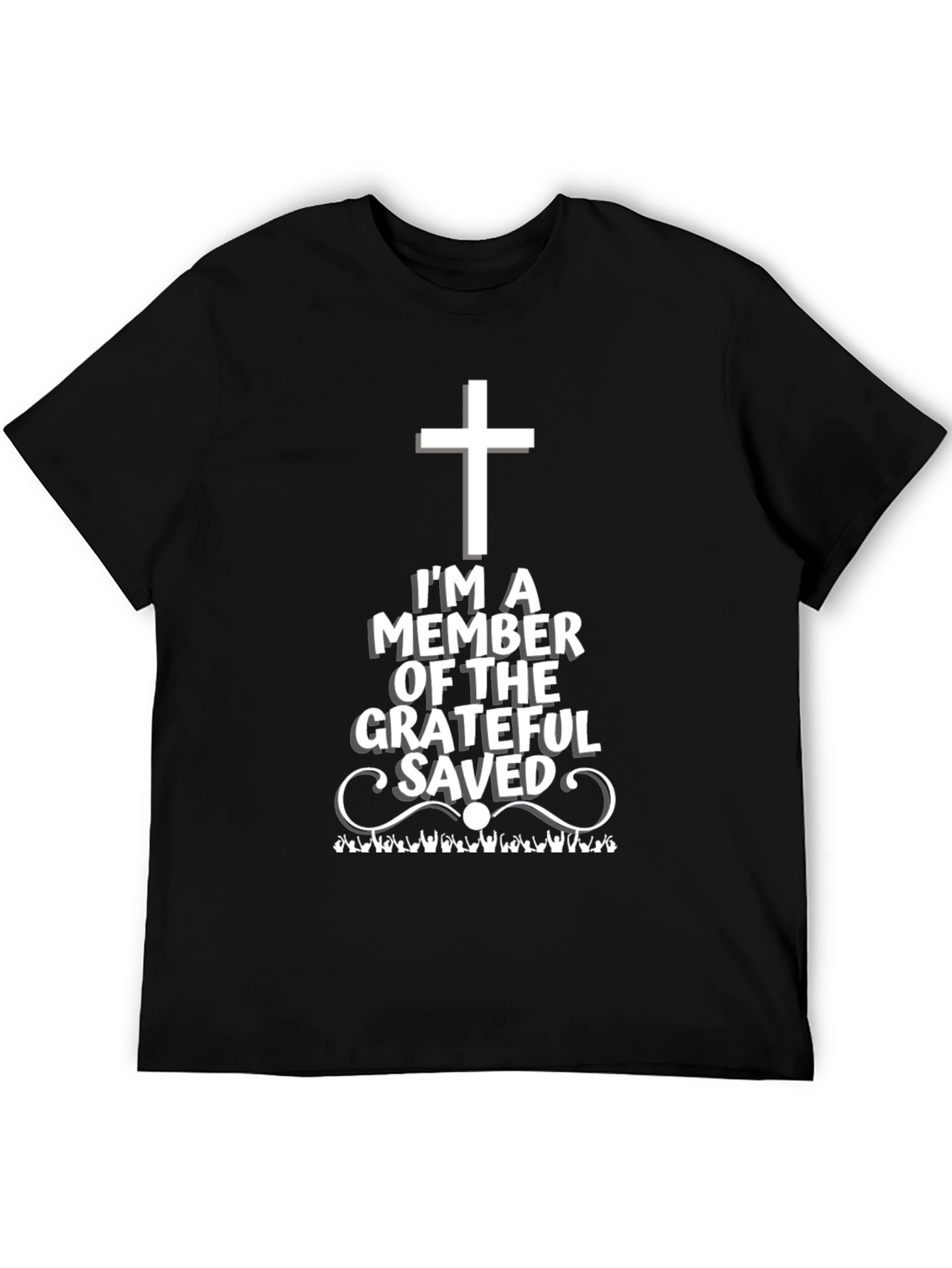 Grateful Saved Christian Graphic T-Shirt