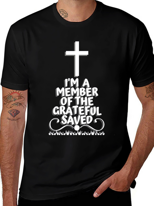 Grateful Saved Christian Graphic T-Shirt