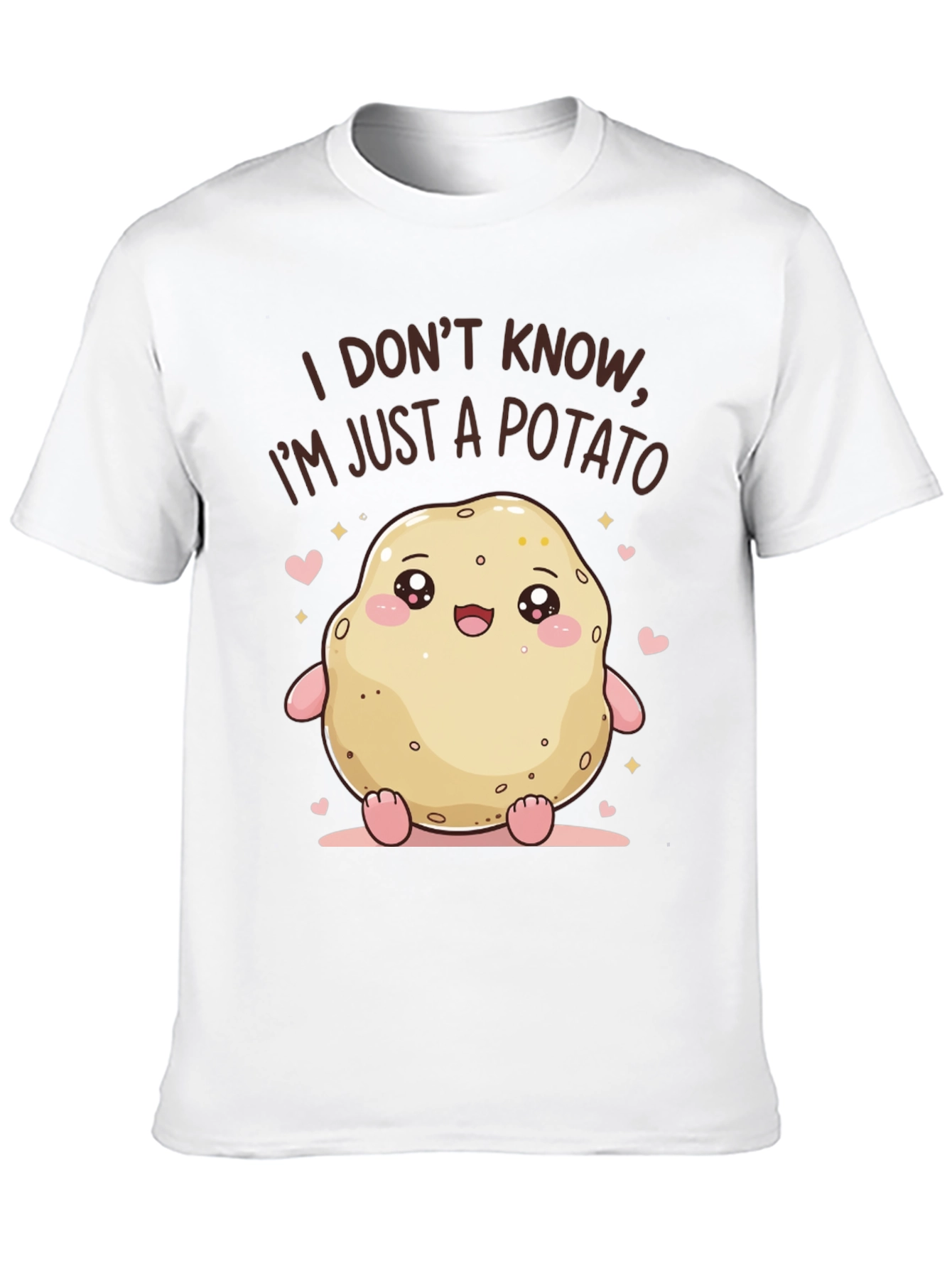 Cute Potato Graphic Tee - Funny Kawaii T-Shirt