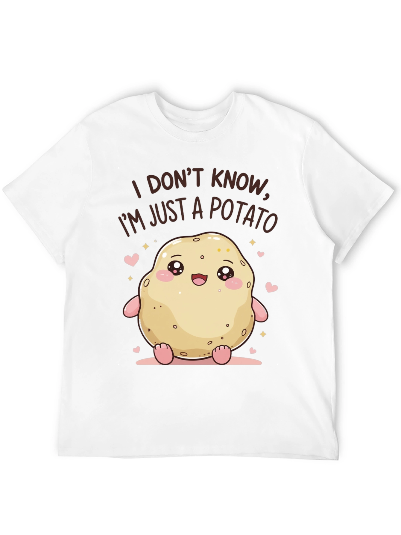 Cute Potato Graphic Tee - Funny Kawaii T-Shirt
