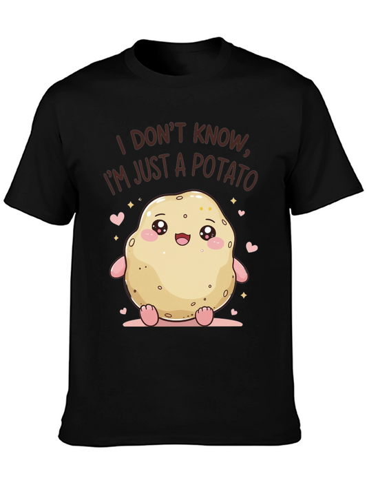 Cute Potato Graphic Tee - Funny Kawaii T-Shirt