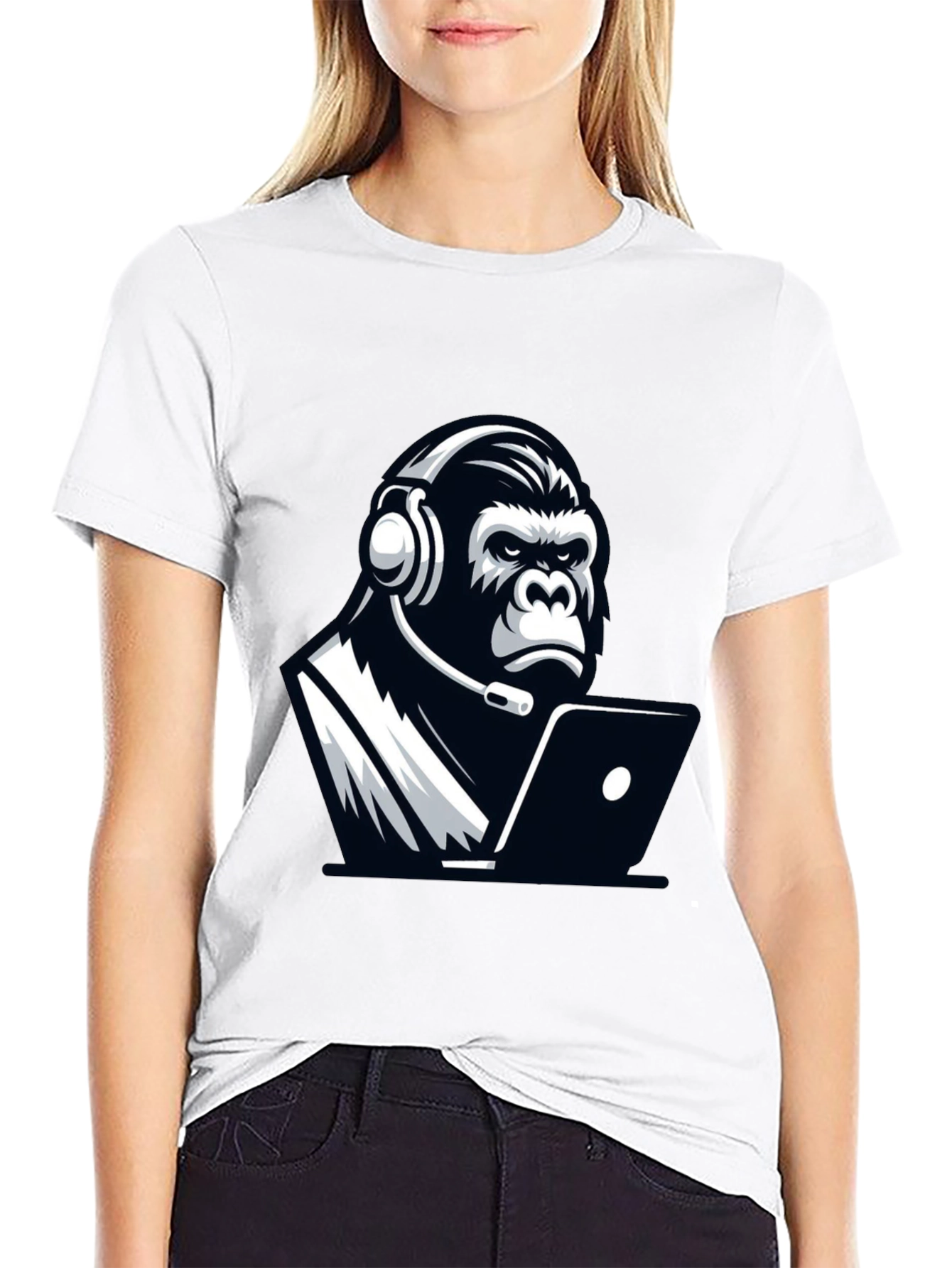 Gamer Gorilla T-Shirt - Cool Graphic Tee