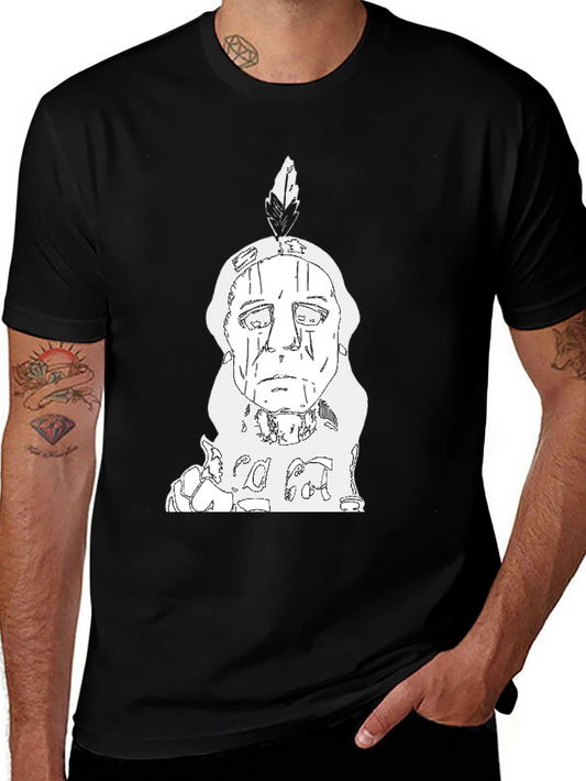 Indian Chief T-Shirt - Black Cotton Tee