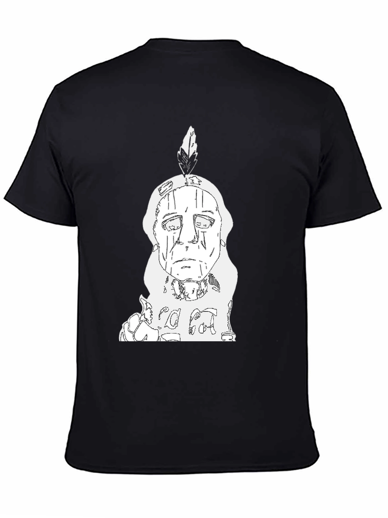 Indian Chief T-Shirt - Black Cotton Tee