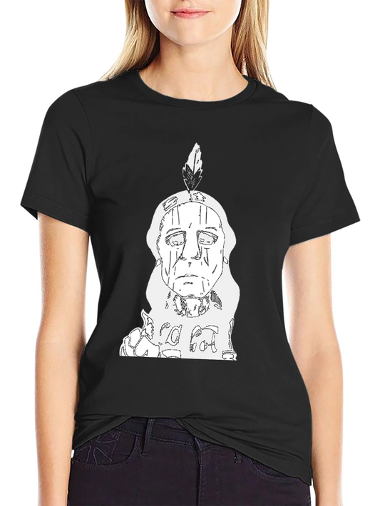 Indian Chief T-Shirt - Black Cotton Tee