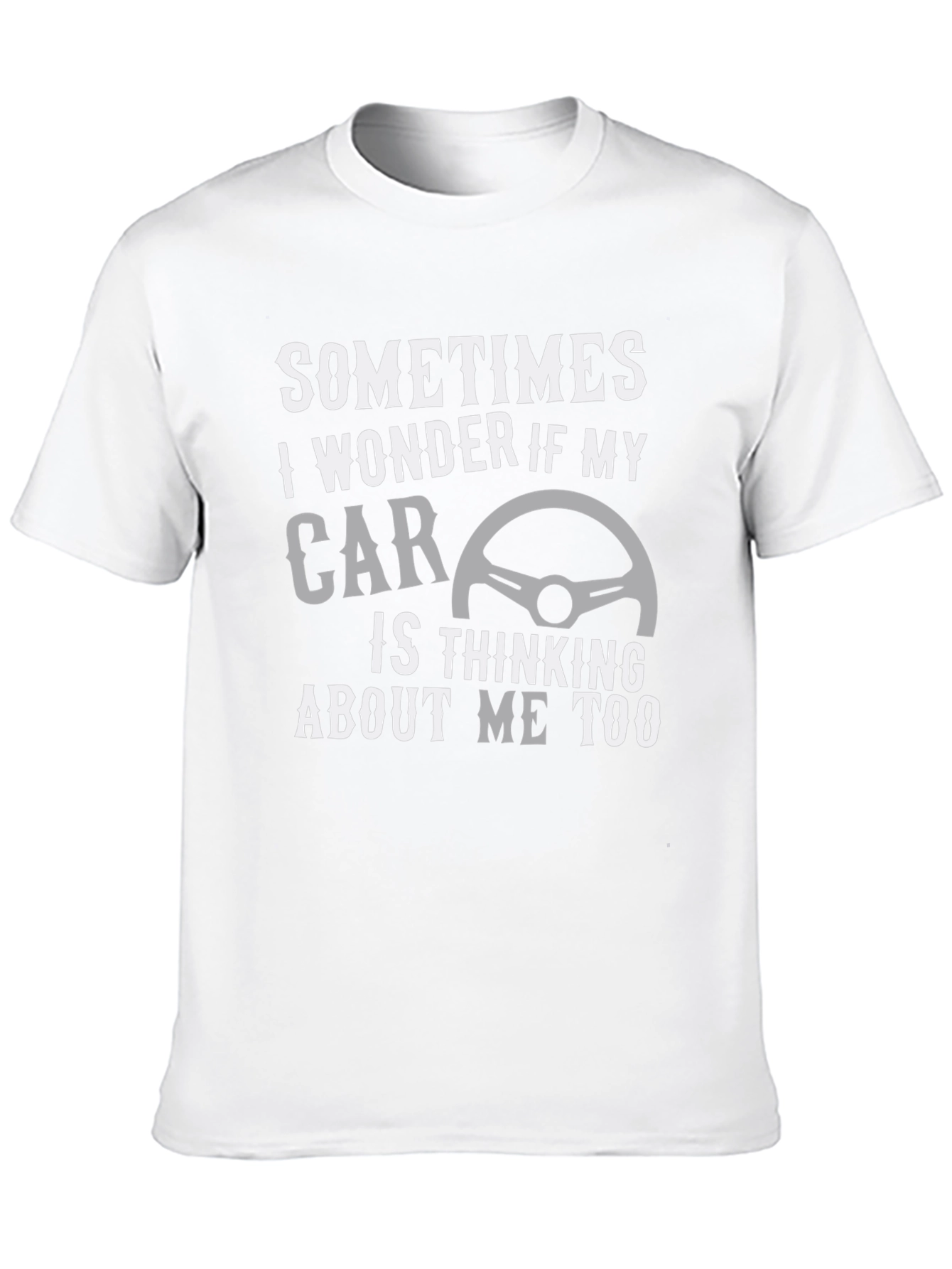 Funny Thinking Car Graphic Tee