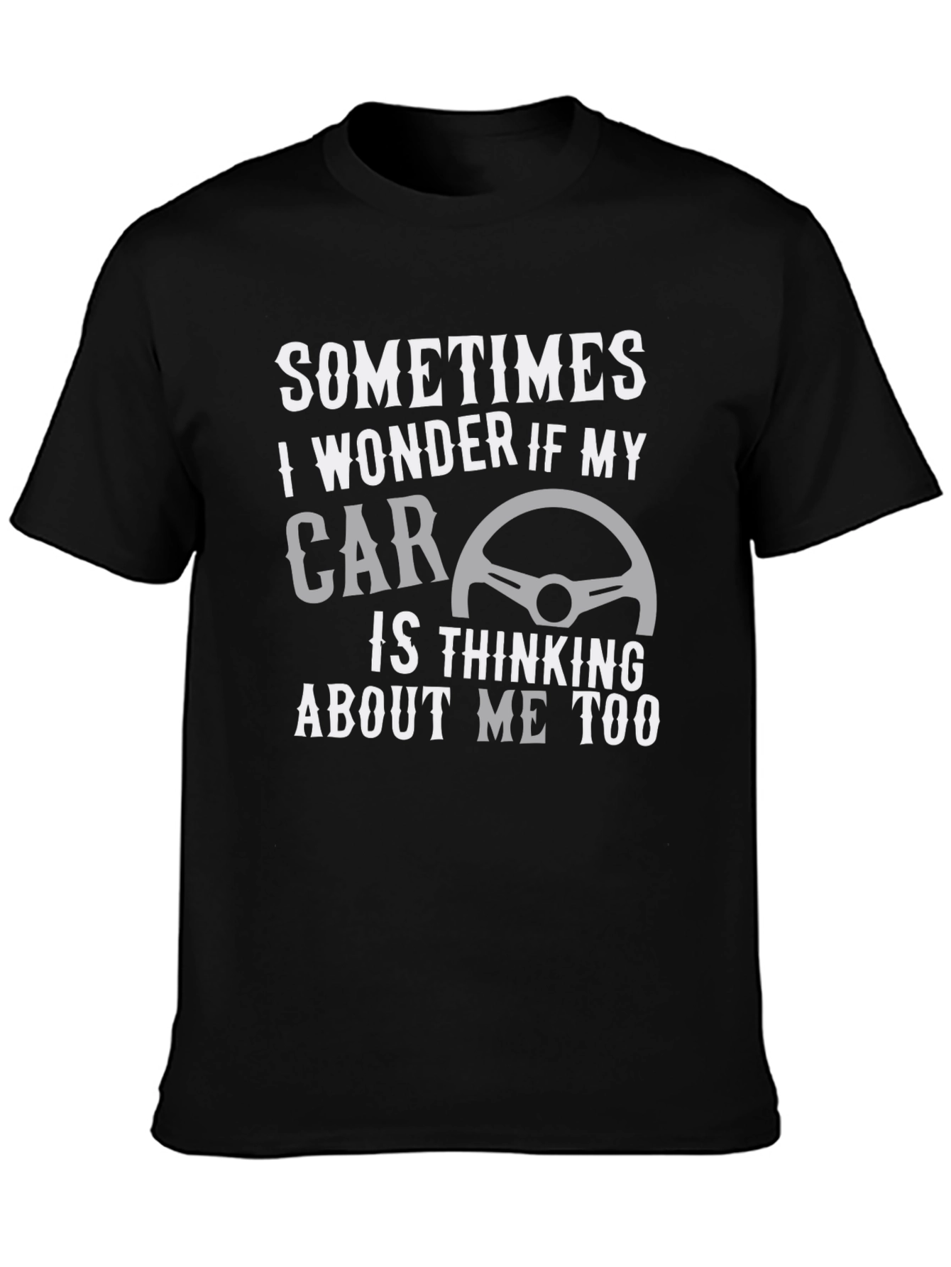 Funny Thinking Car Graphic Tee