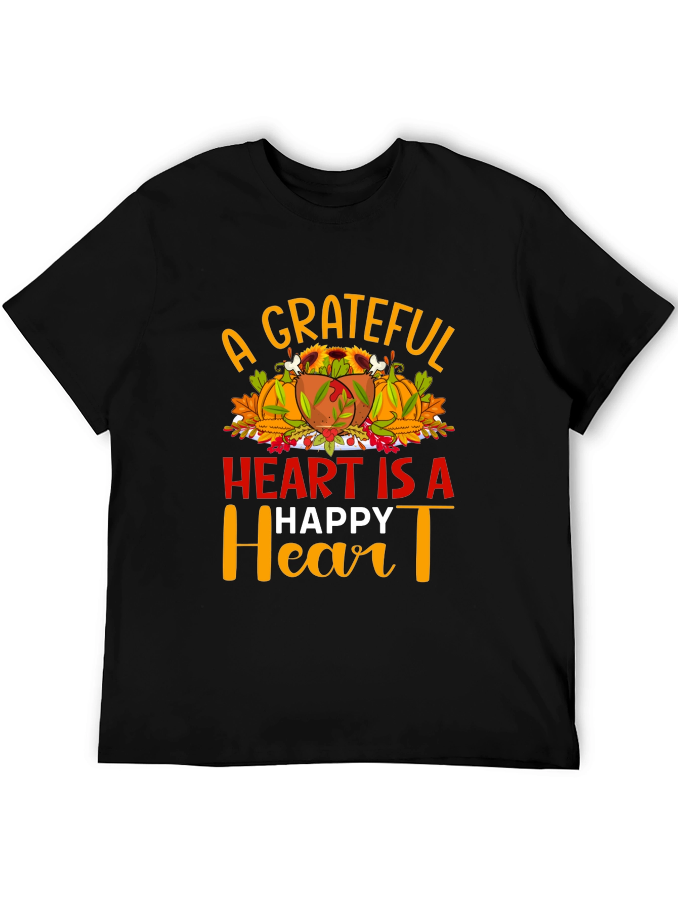 Grateful Heart Thanksgiving T-Shirt