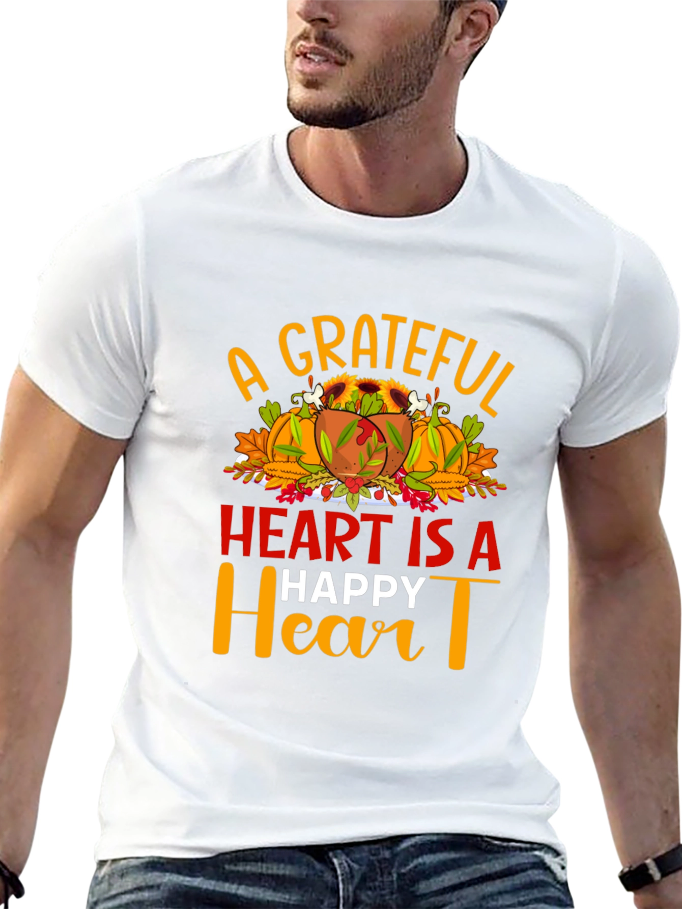 Grateful Heart Thanksgiving T-Shirt