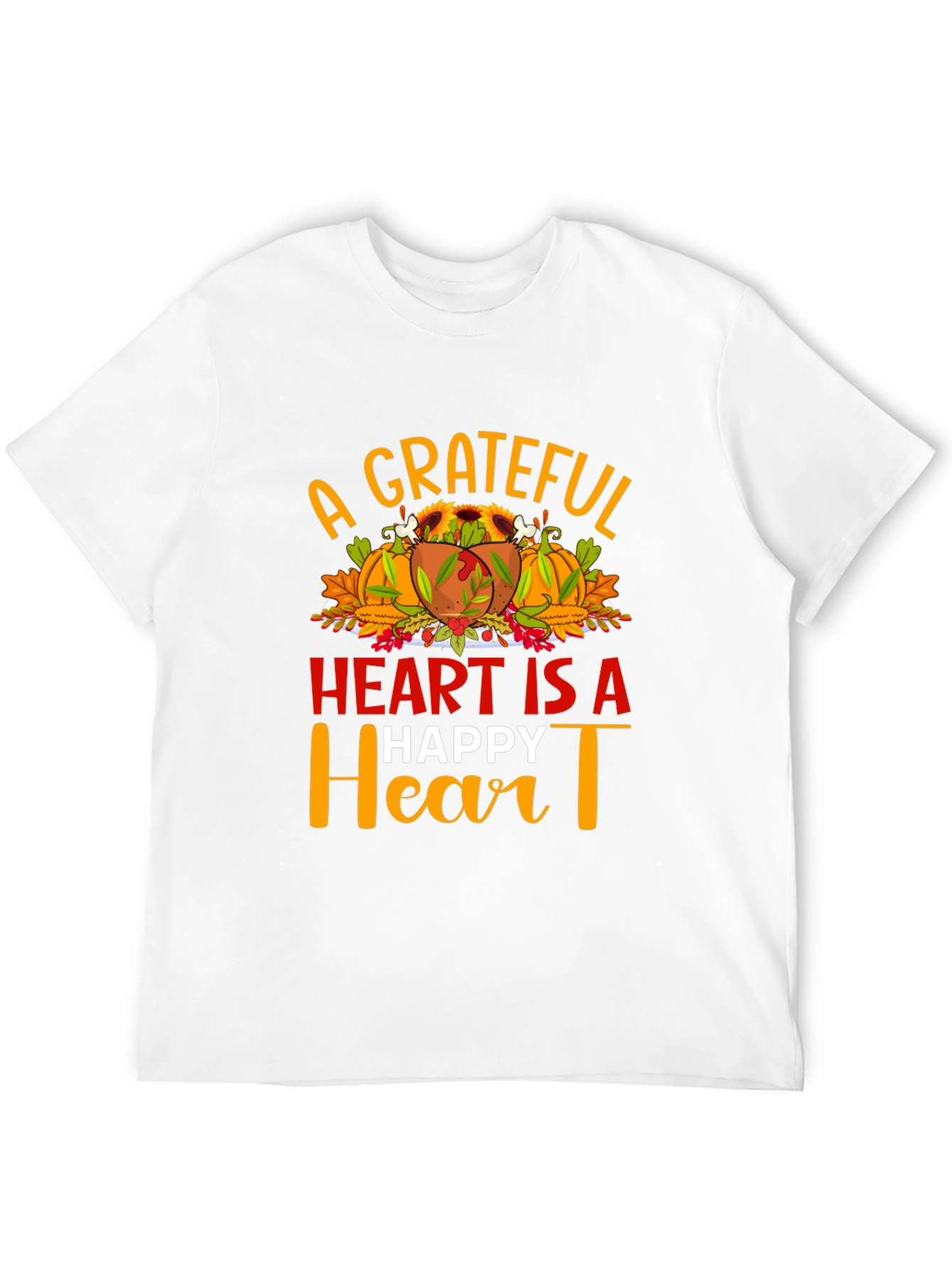 Grateful Heart Thanksgiving T-Shirt
