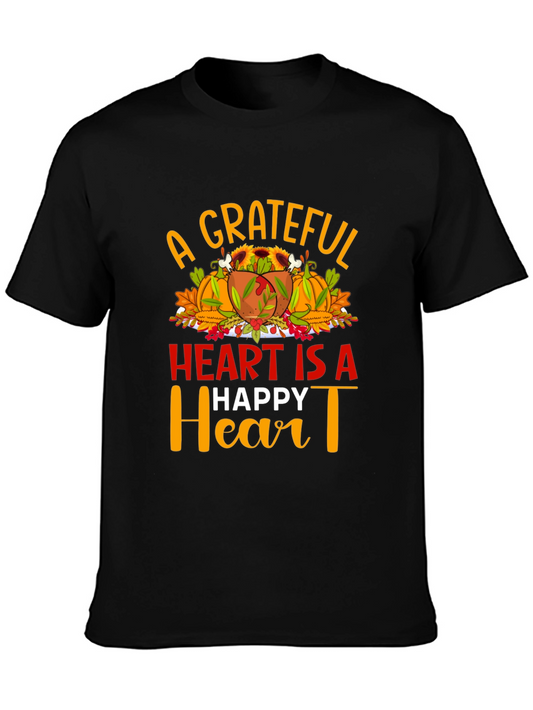 Grateful Heart Thanksgiving T-Shirt