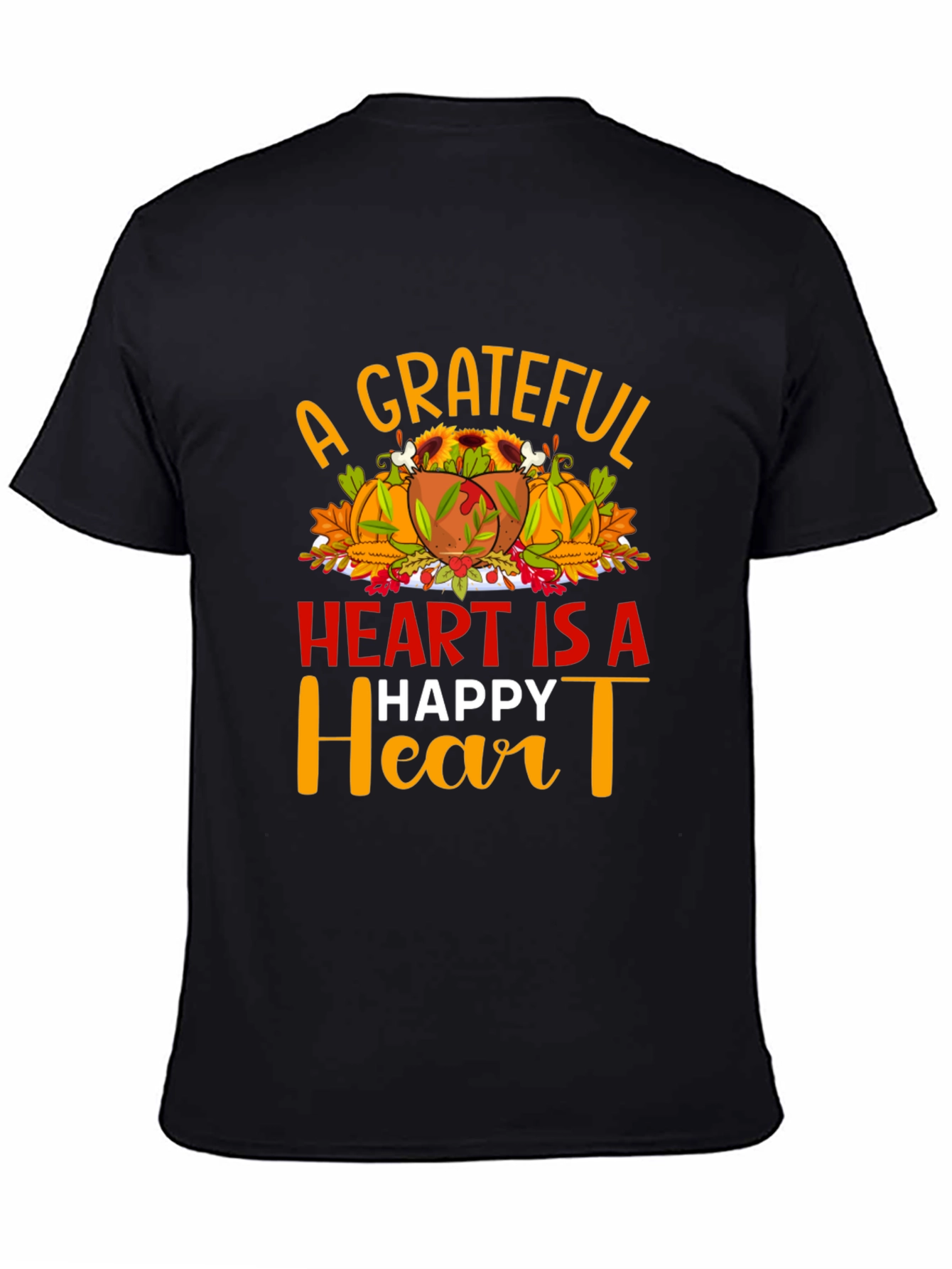Grateful Heart Thanksgiving T-Shirt