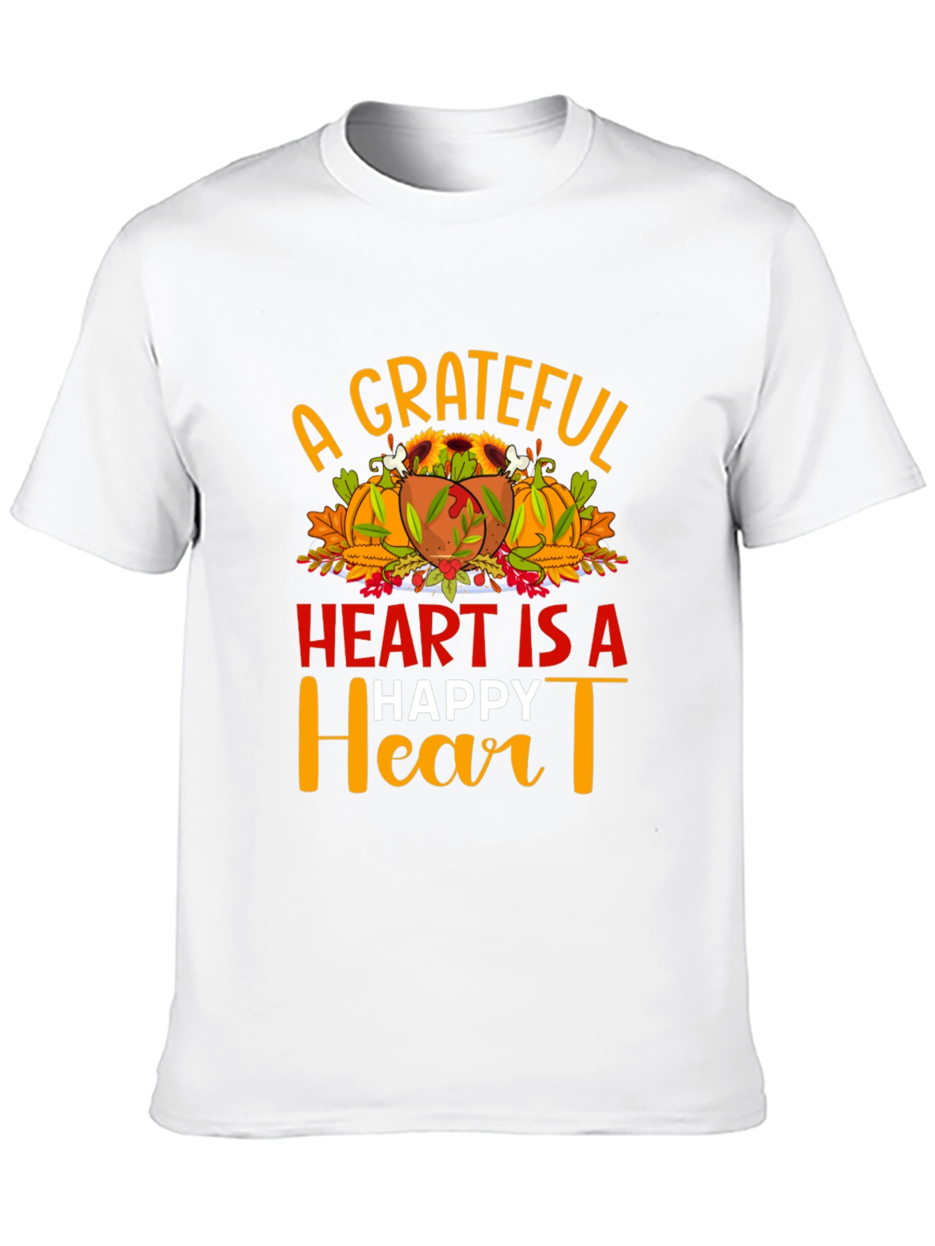 Grateful Heart Thanksgiving T-Shirt