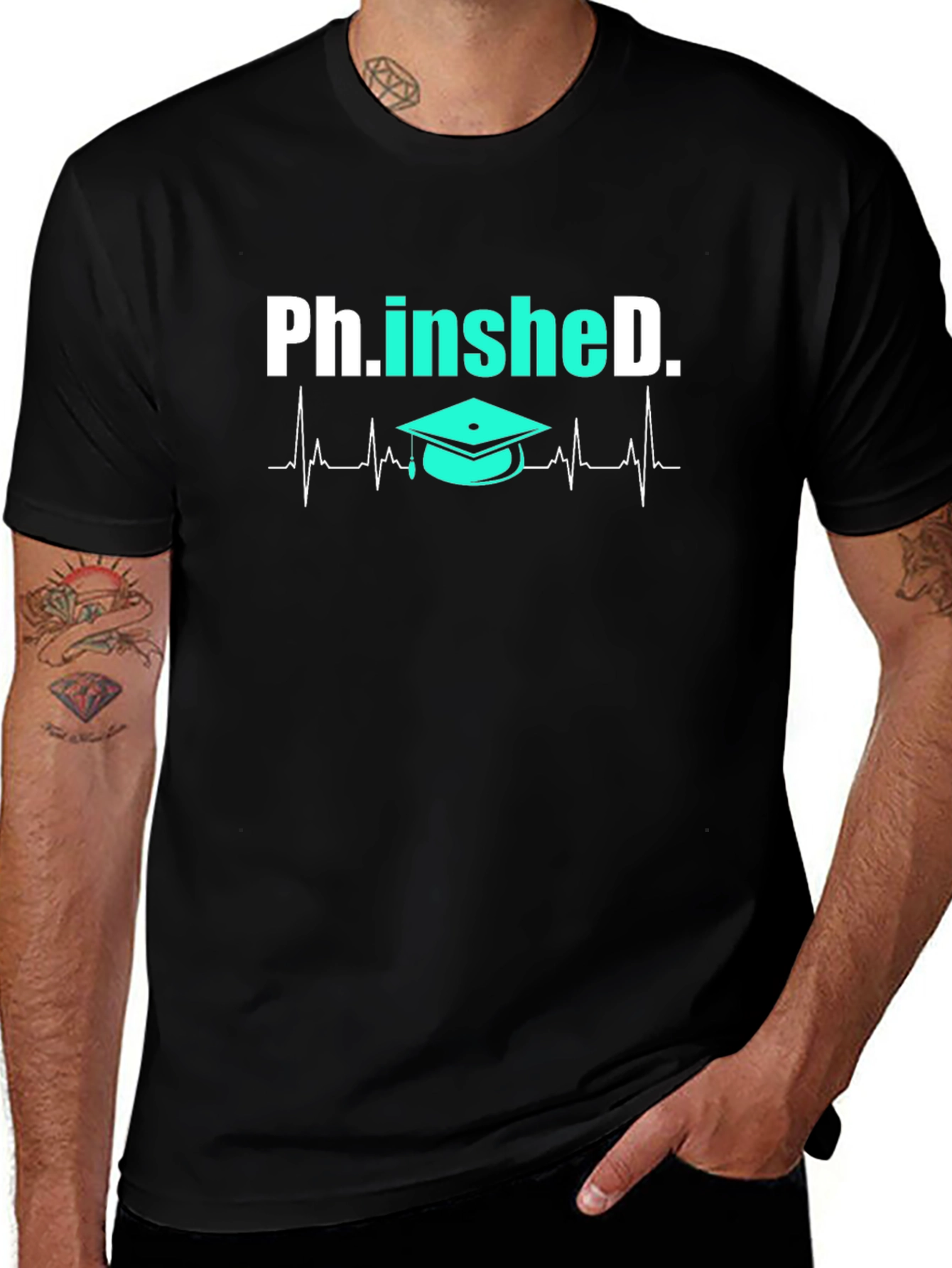Ph.in.sheD. Graduation Heartbeat T-Shirt