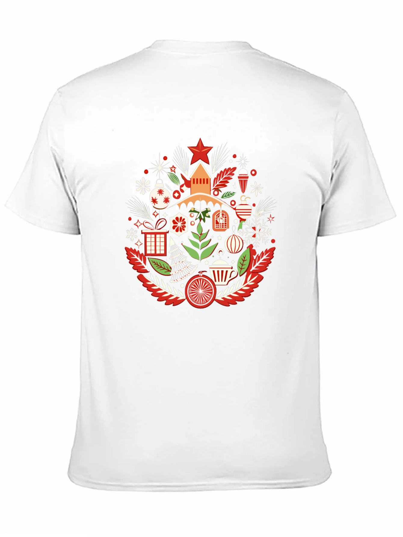 Festive Holiday Graphic Tee - Black